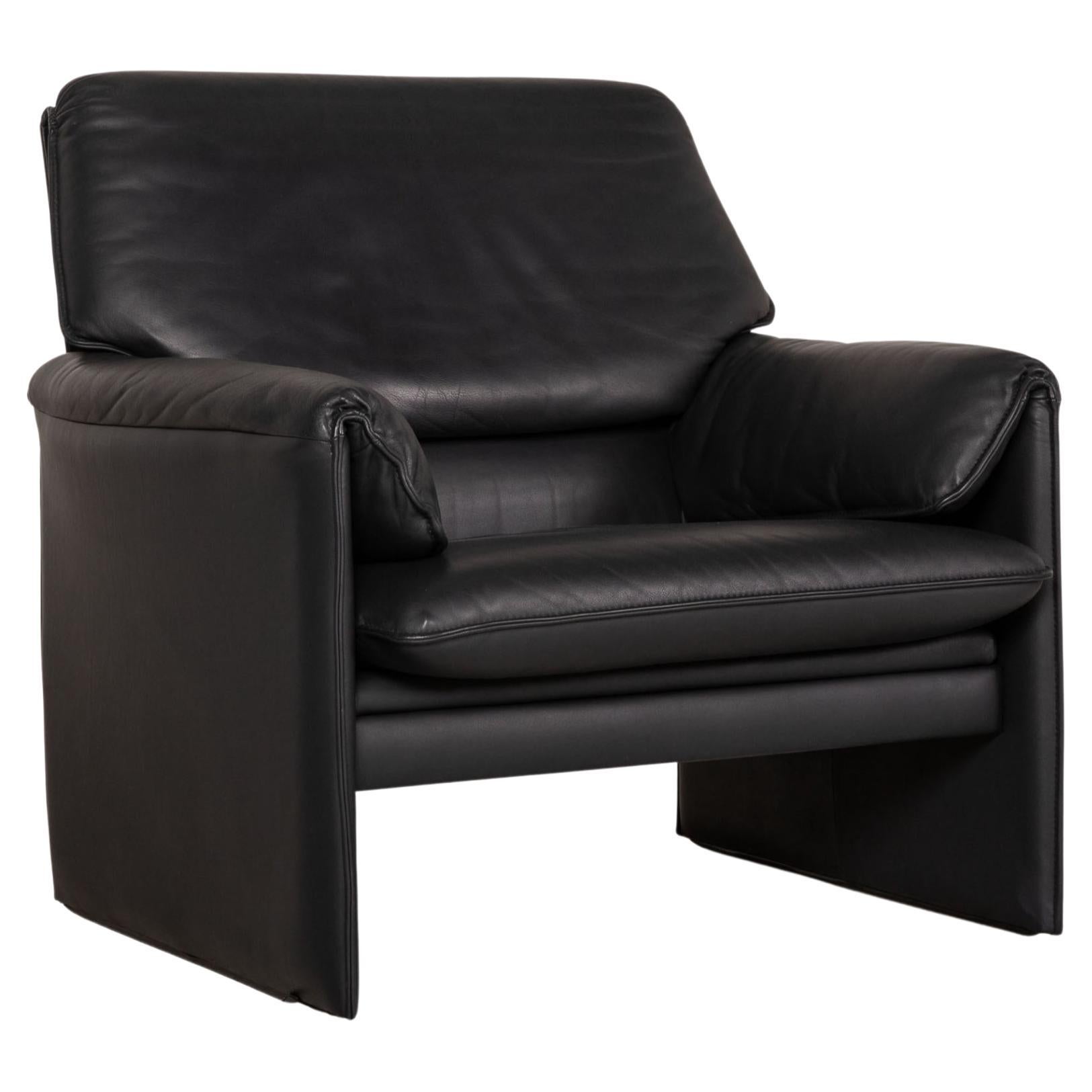 Leolux leather armchair black for sale at 1stdibs