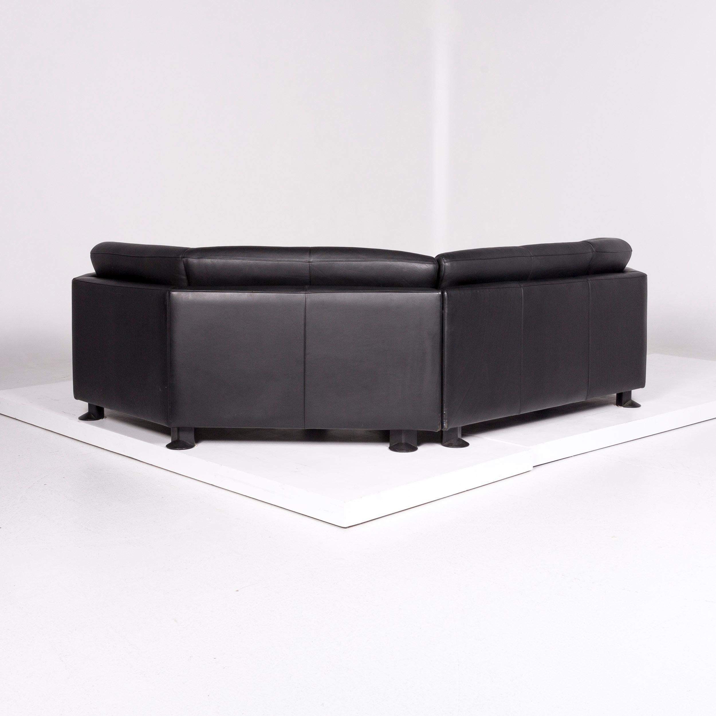 Leolux Leather Corner Sofa Black Sofa Couch For Sale 6