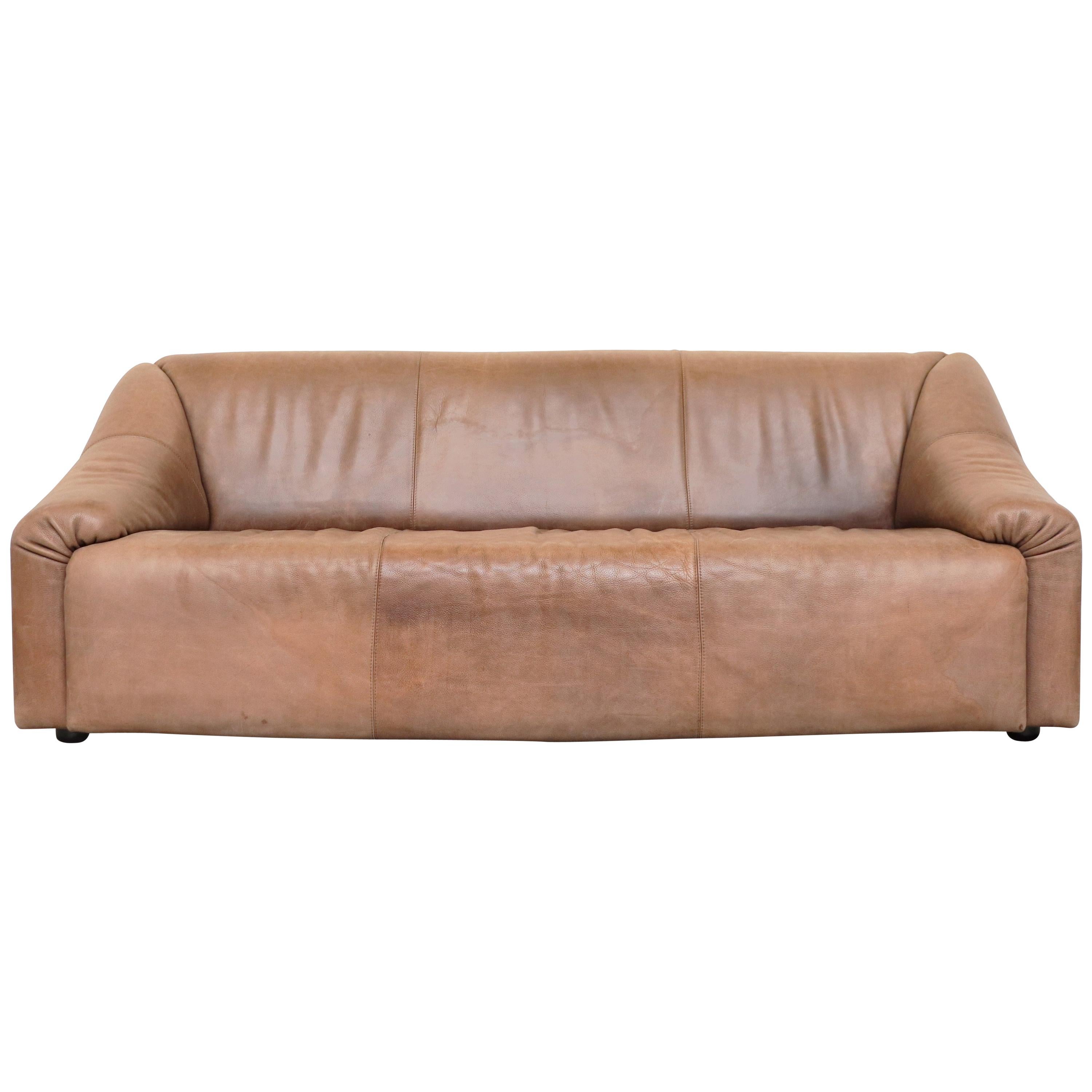 Leolux Light Buffalo Leather 3-Seat Sofa