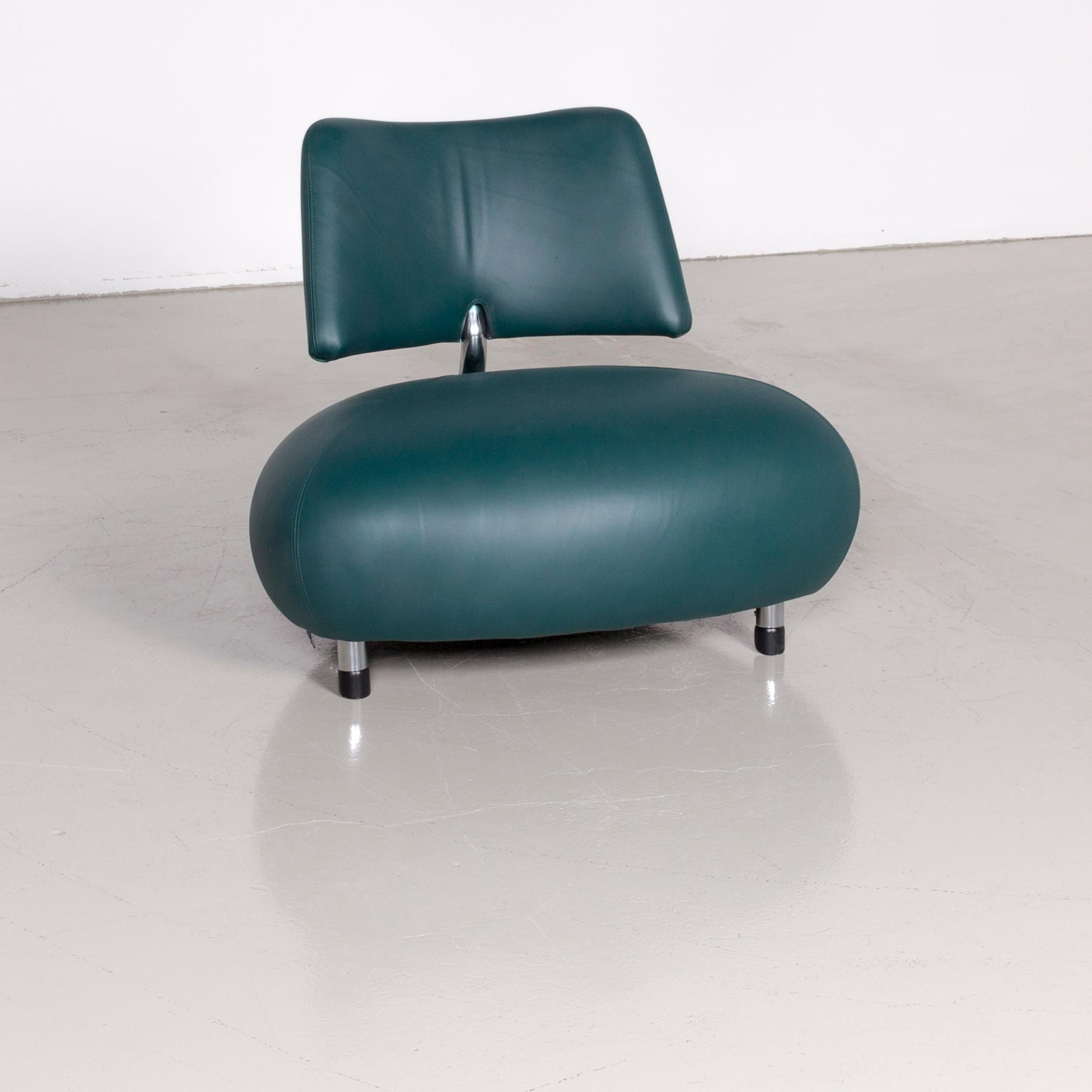 Leolux Pallone Pa designer chair leather green modern.
