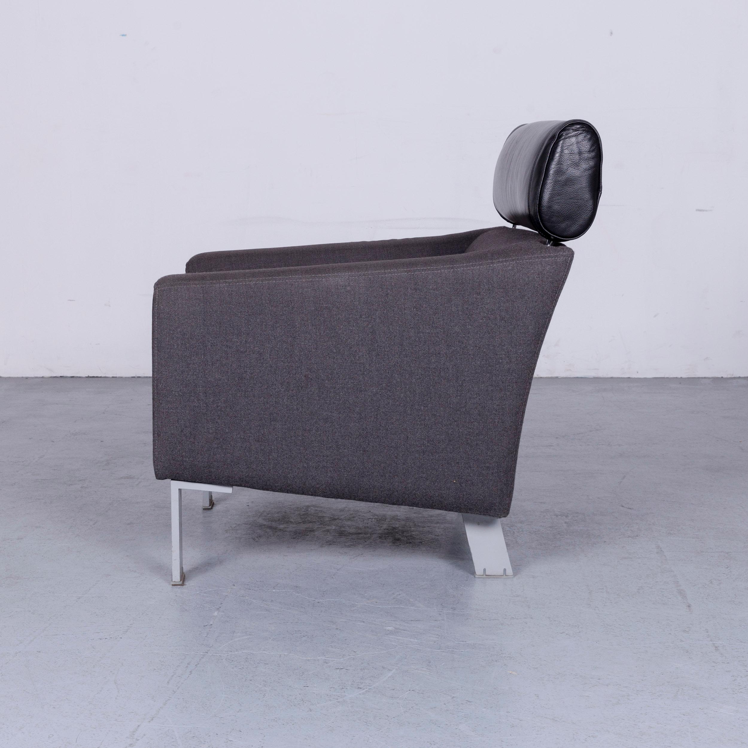 Leolux Patachou Designer Armchair Fabric Grey Chair For Sale 3