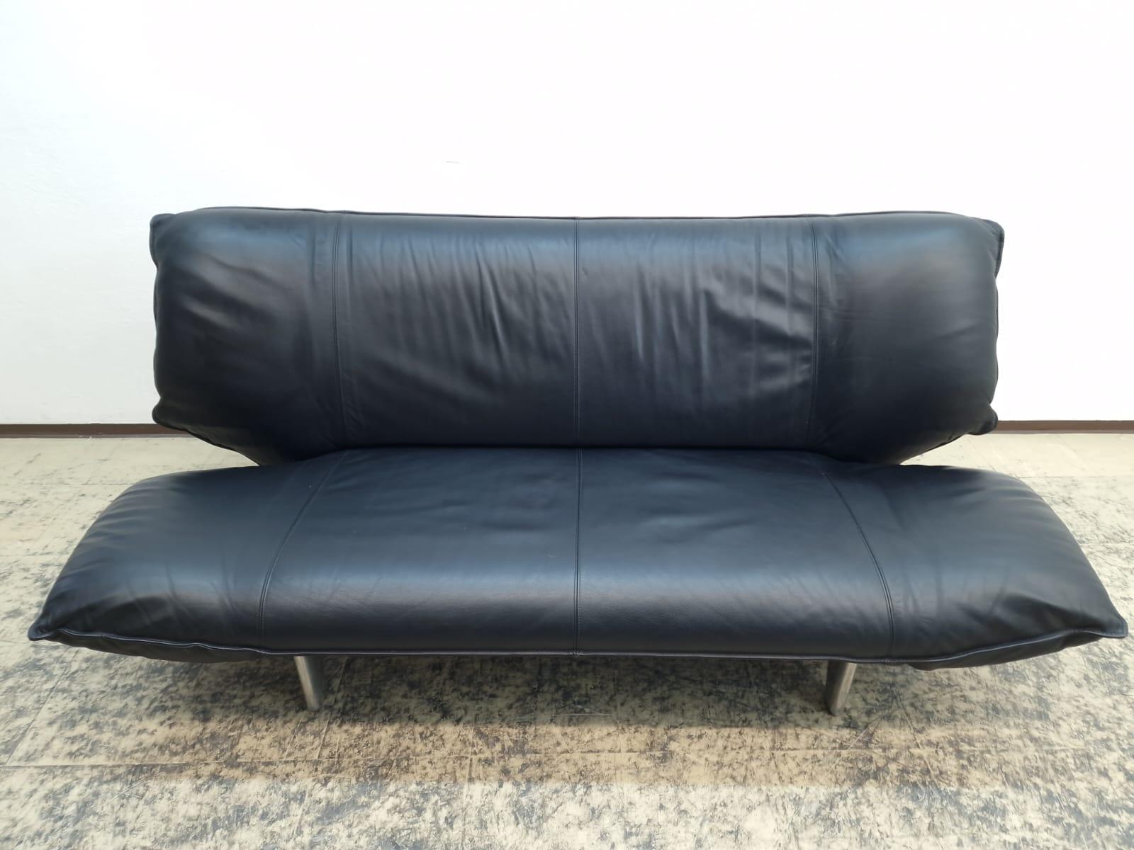 Leolux Tango Funktion Sofa Echtledersofa Schwarz Verstellbar 3