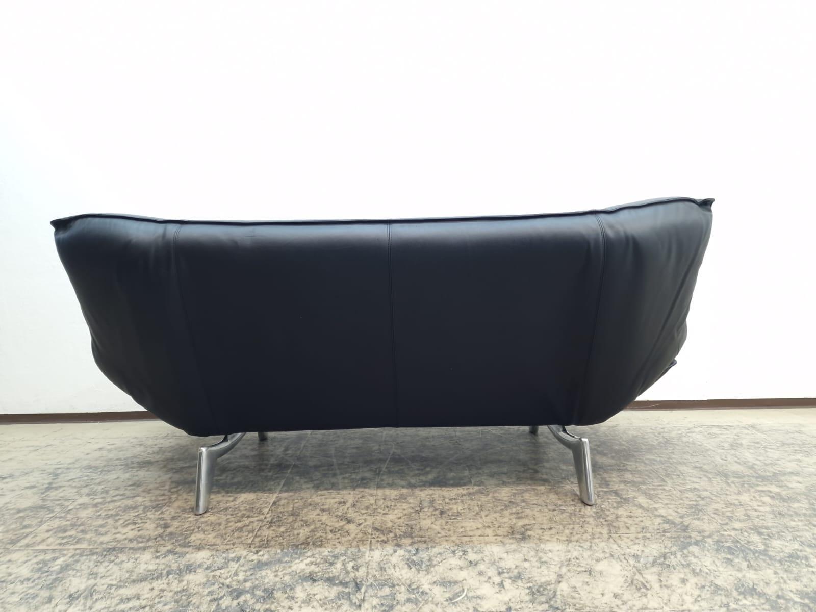 Leolux Tango Funktion Sofa Echtledersofa Schwarz Verstellbar 10