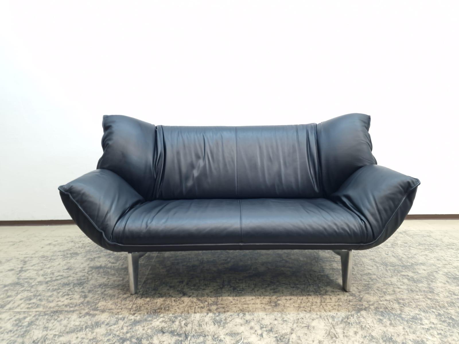 Metal Leolux Tango Funktion Sofa Echtledersofa Schwarz Verstellbar