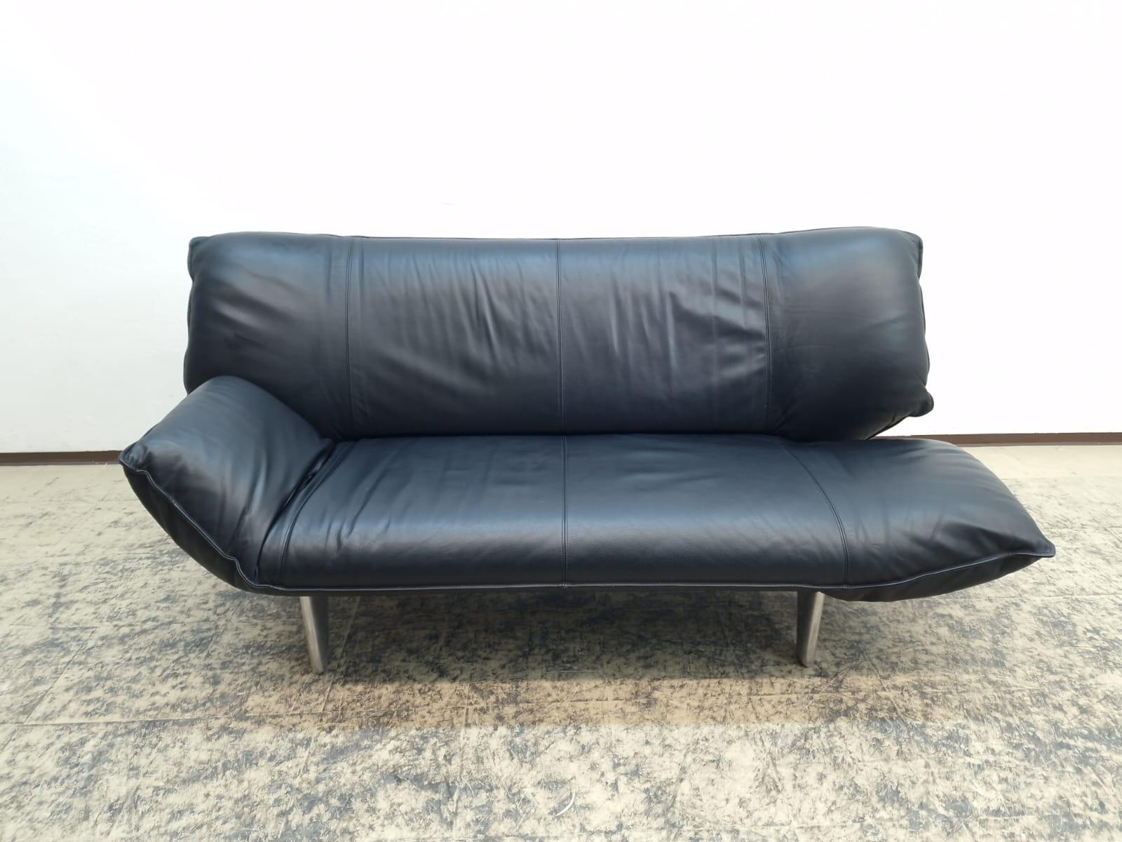 Leolux Tango Funktion Sofa Echtledersofa Schwarz Verstellbar 1