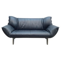 Leolux Tango Funktion Sofa Echtledersofa Schwarz Verstellbar