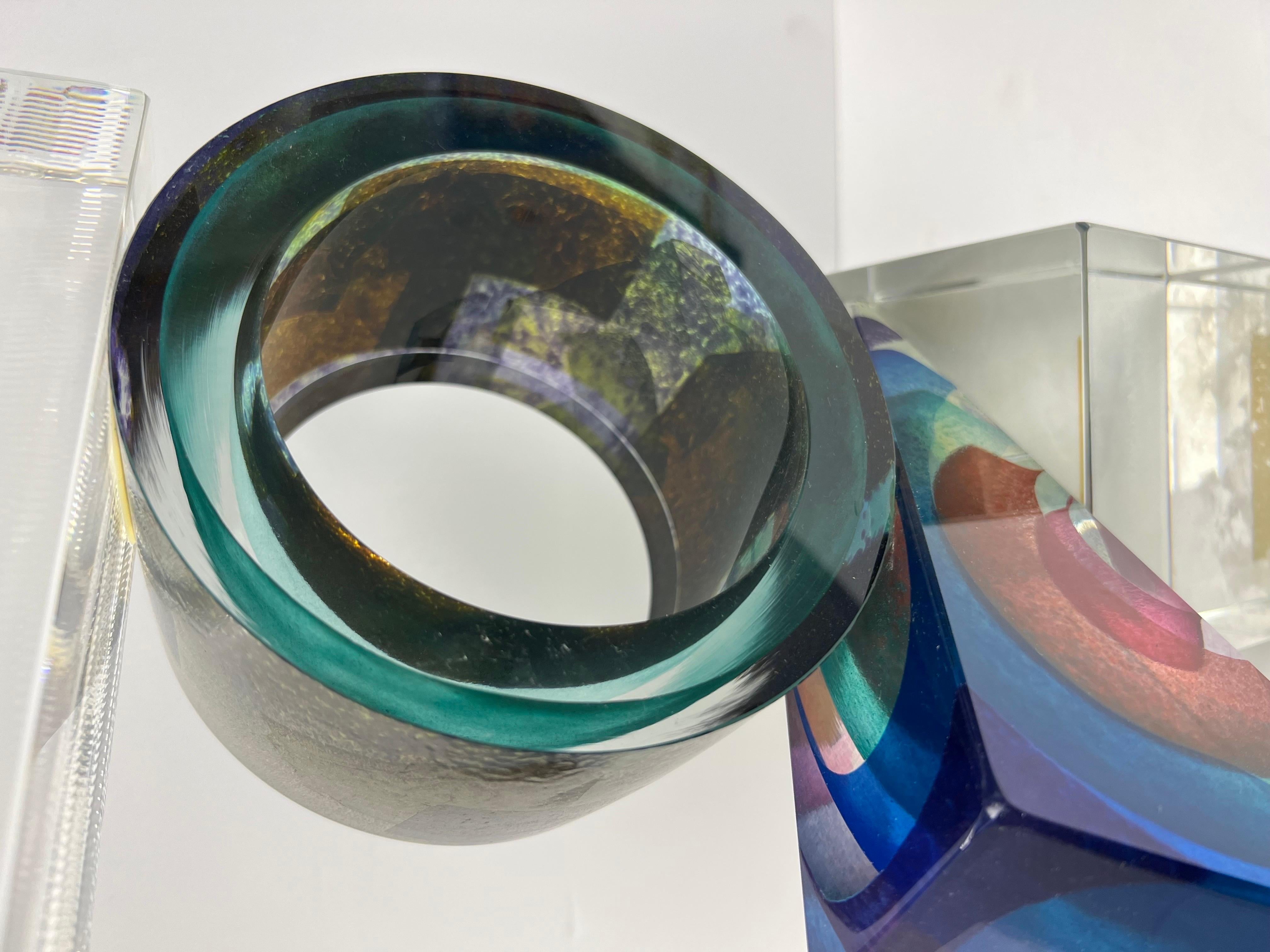 Leon Applebaum Art Glass Sculpture For Sale 2