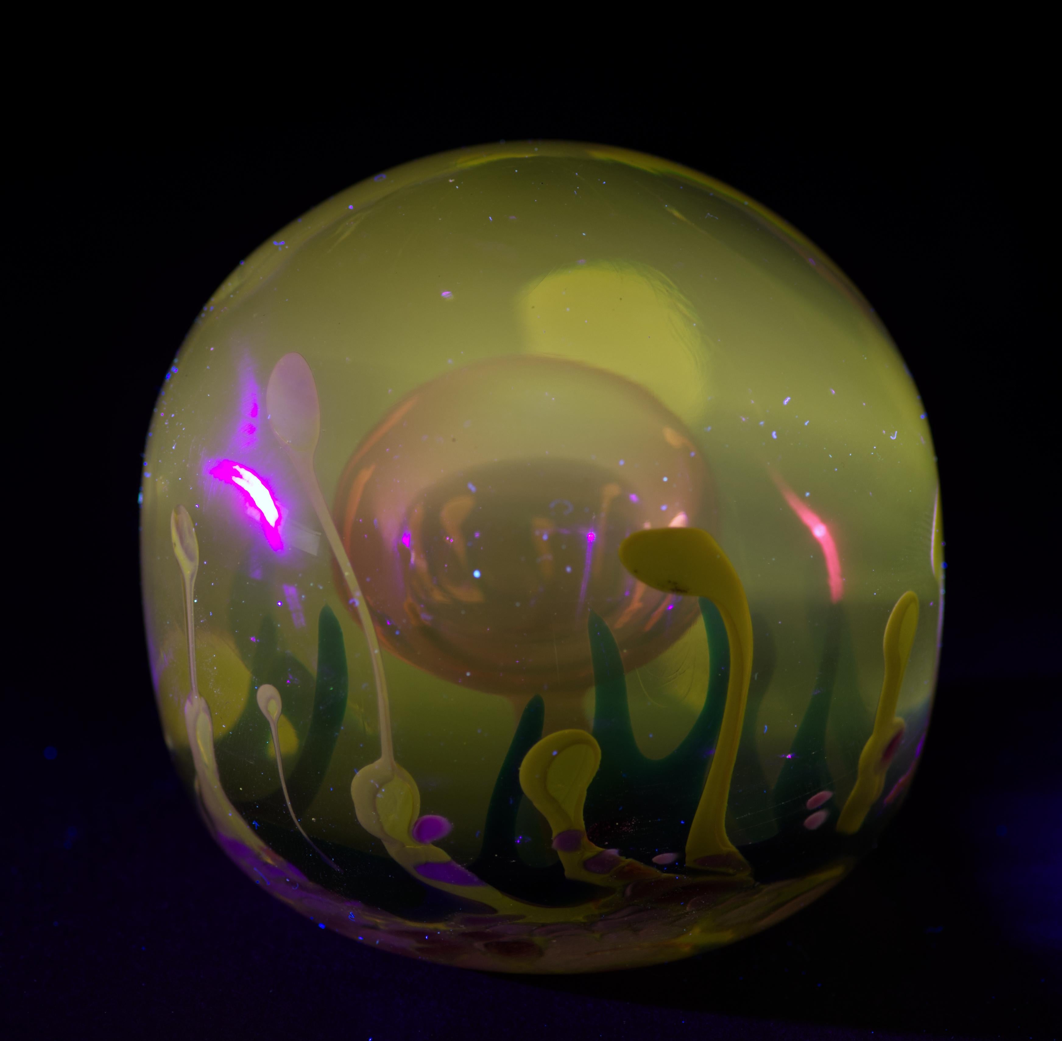 Sculpture ou presse-papiers Leon Applebaum, American Studio Art Glass, 1978 en vente 3