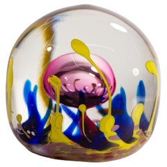 Leon Applebaum-Skulptur oder Briefbeschwerer, amerikanisches Studio-Kunstglas, 1978