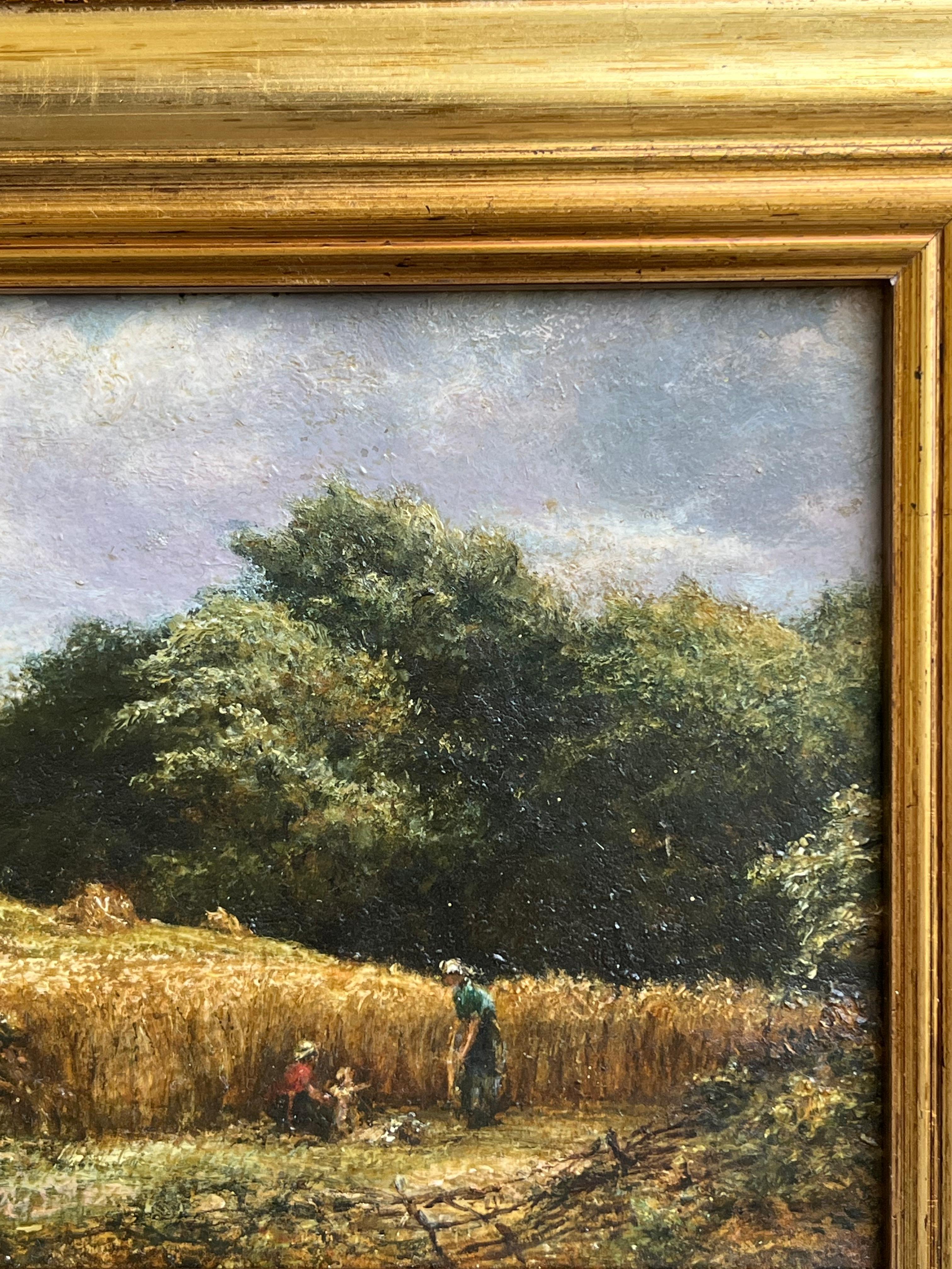 Le peintre français Léon Augustin LHermitte moissonneurs enfants dans la campagne en vente 6