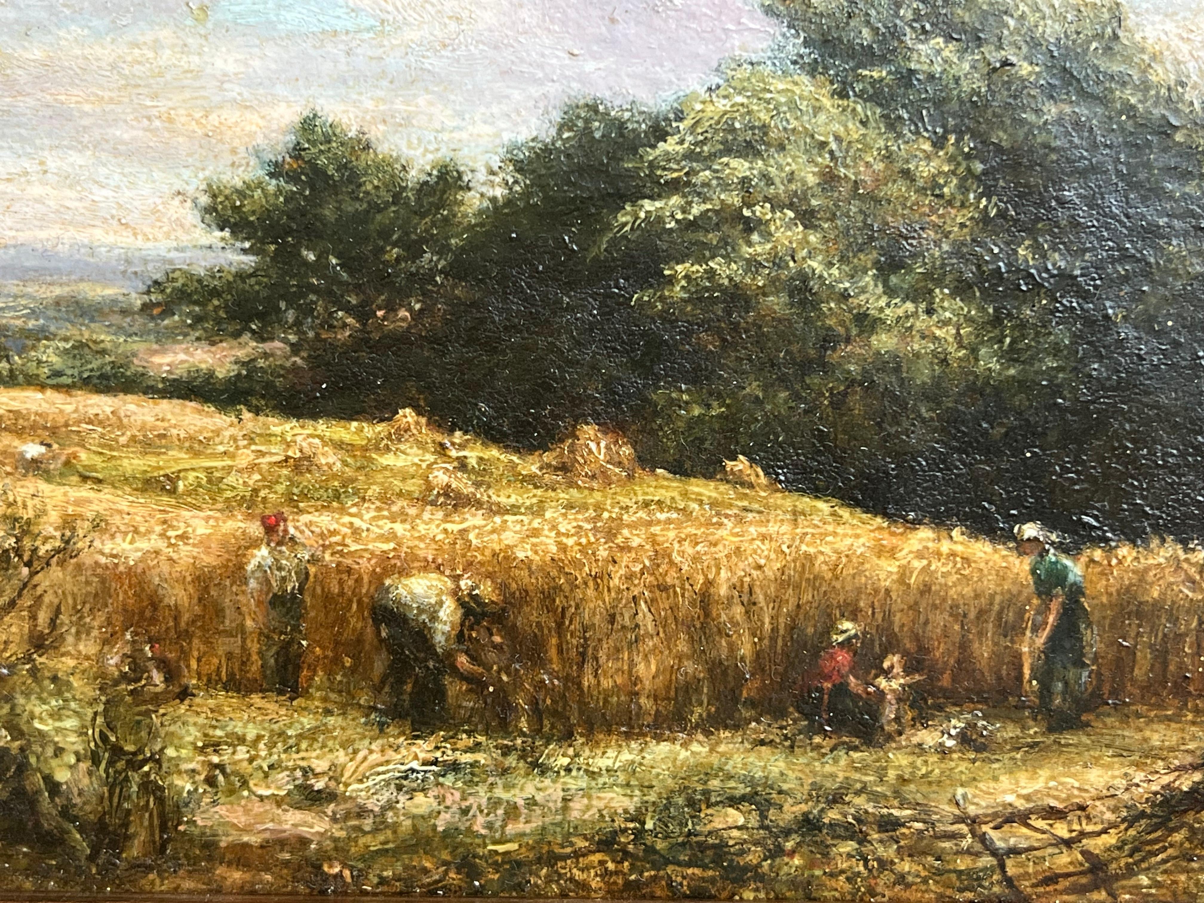 Le peintre français Léon Augustin LHermitte moissonneurs enfants dans la campagne en vente 1