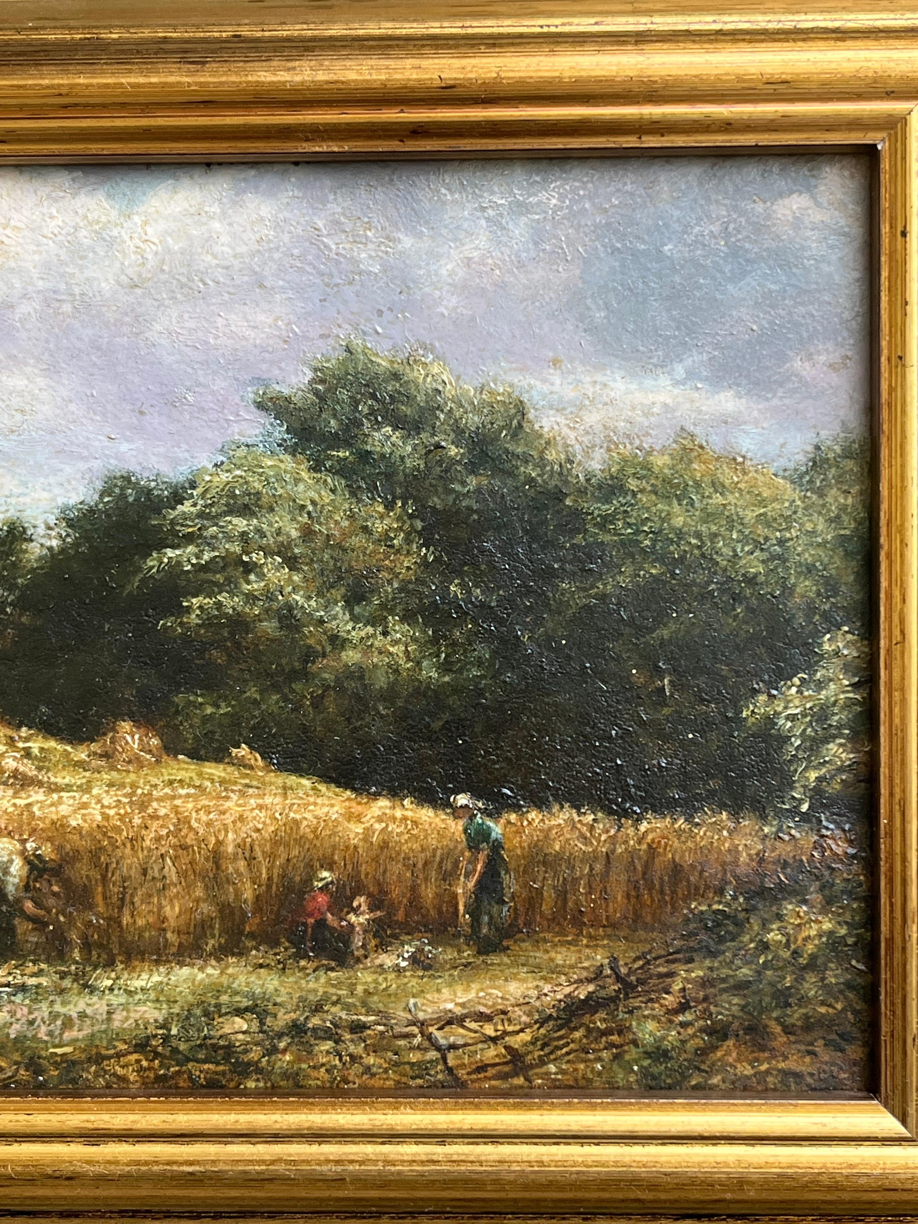 French painter Léon Augustin LHermitte harvesters children in the countryside For Sale 5