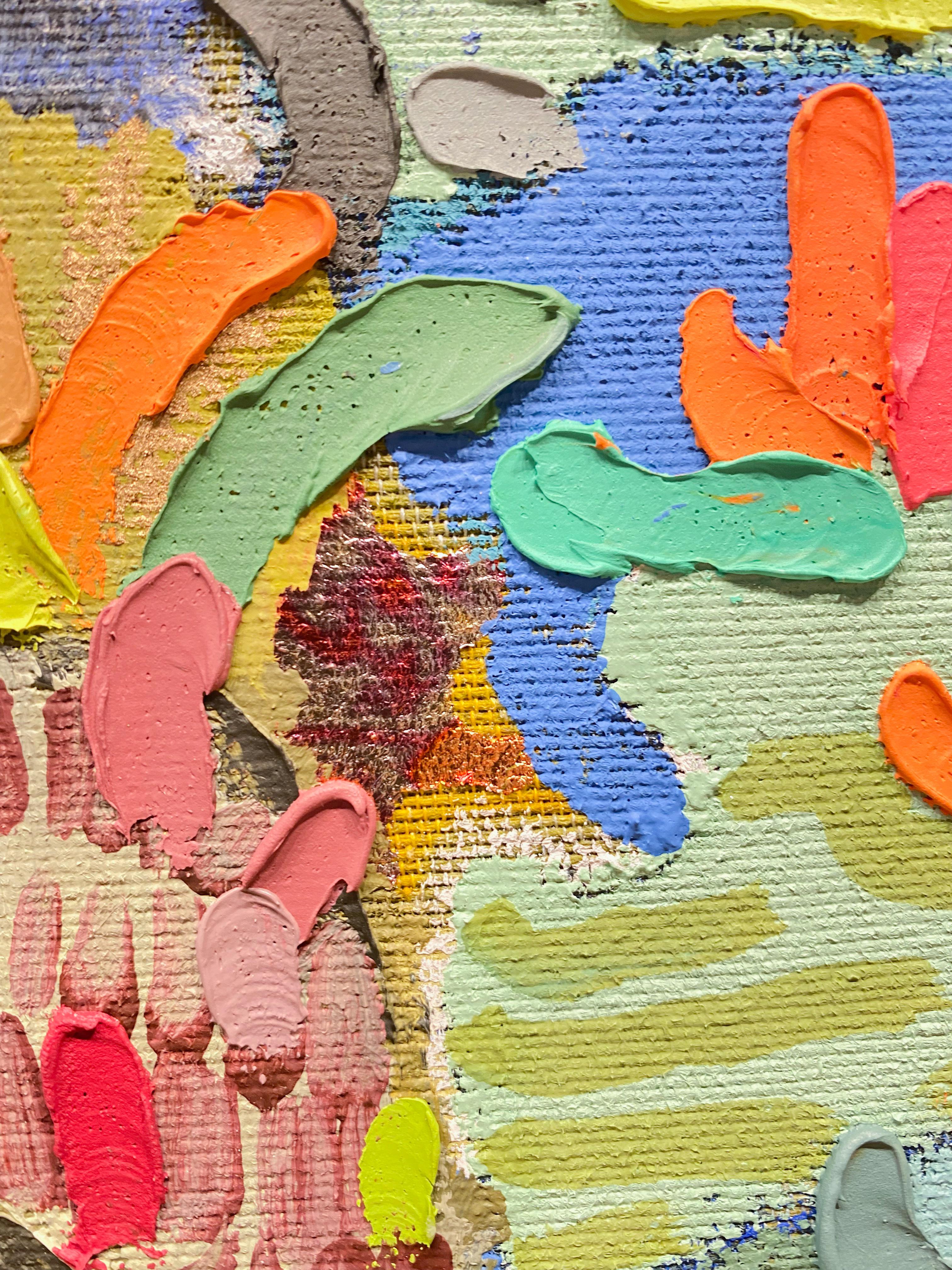 Nella sua prima mostra personale alla David B. Smith Gallery, I. A. B. inonda la galleria principale con dipinti di grandi dimensioni dai colori vibranti e osservazioni allucinate di macro e micro ambienti. Ispirato dal suo rapporto profondamente