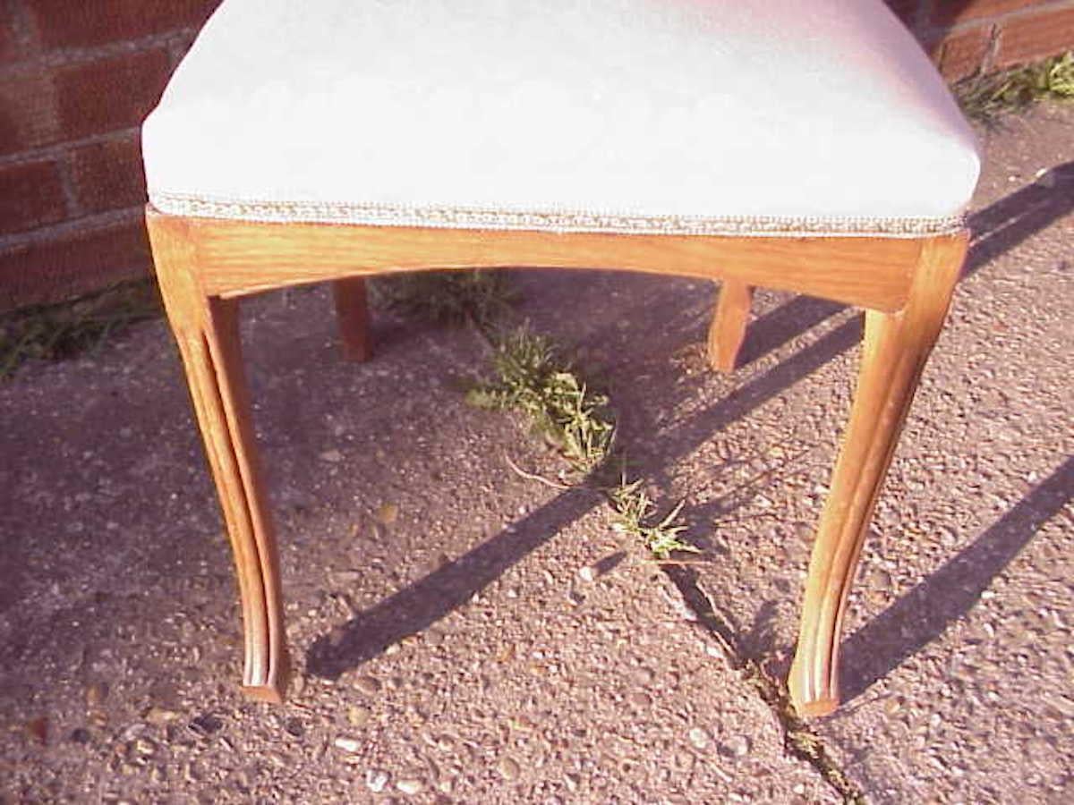 European Leon Benouville, an Art Nouveau Oak Desk or Side Chair with Subtle Organic Lines For Sale