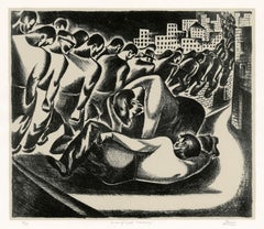 Antique Unemployed Marchers — 1930s Modernism, WPA