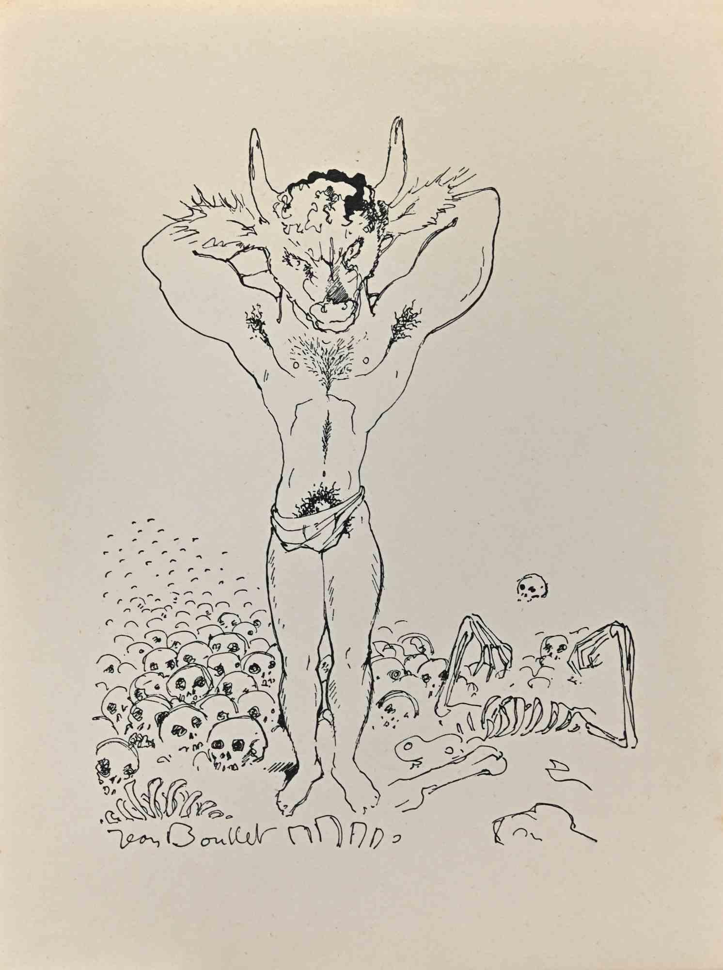 Metamorphosis - Lithographie de Leon Boullet - Années 1950