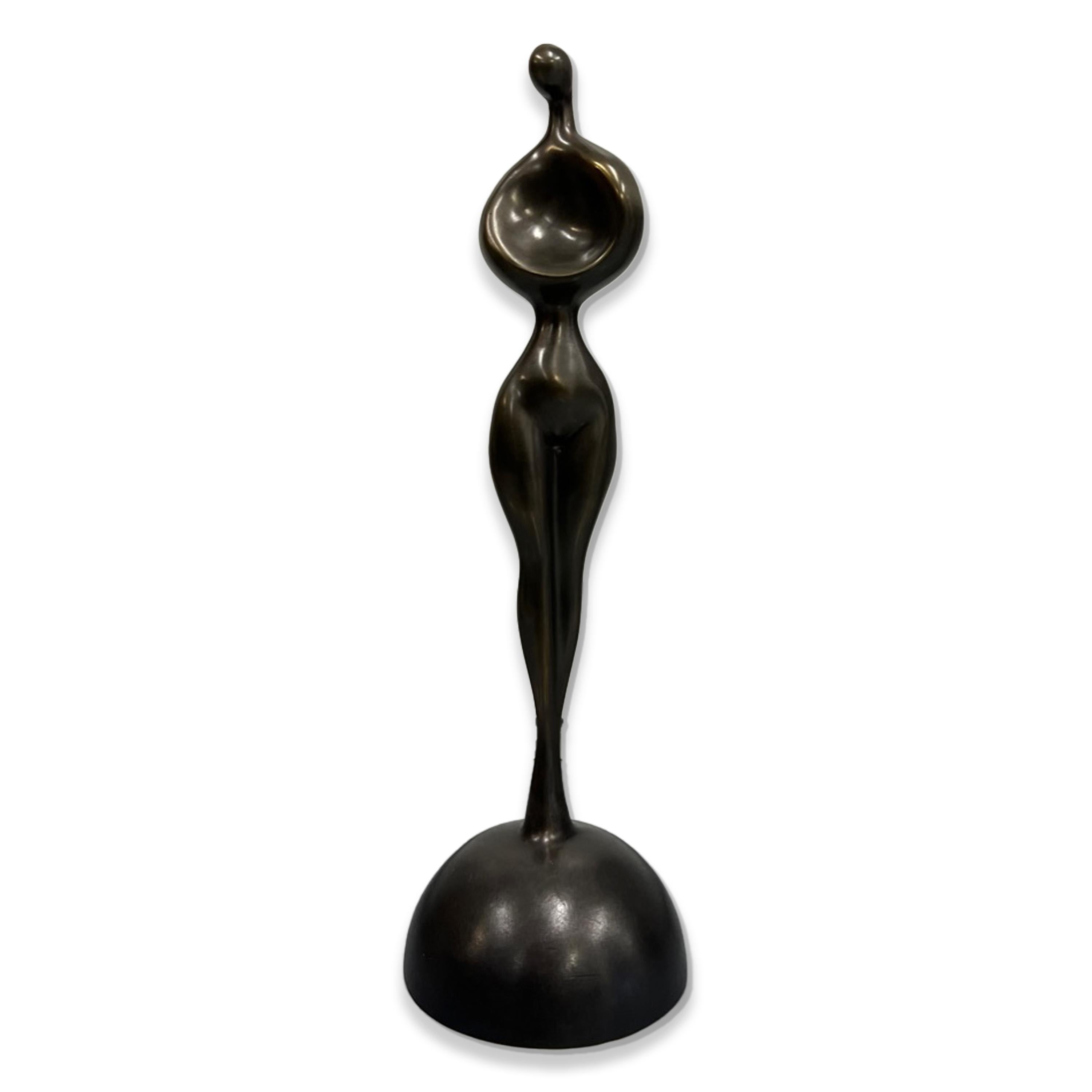 Expectation - S, Bronze - Sculpture by Leon Bronstein