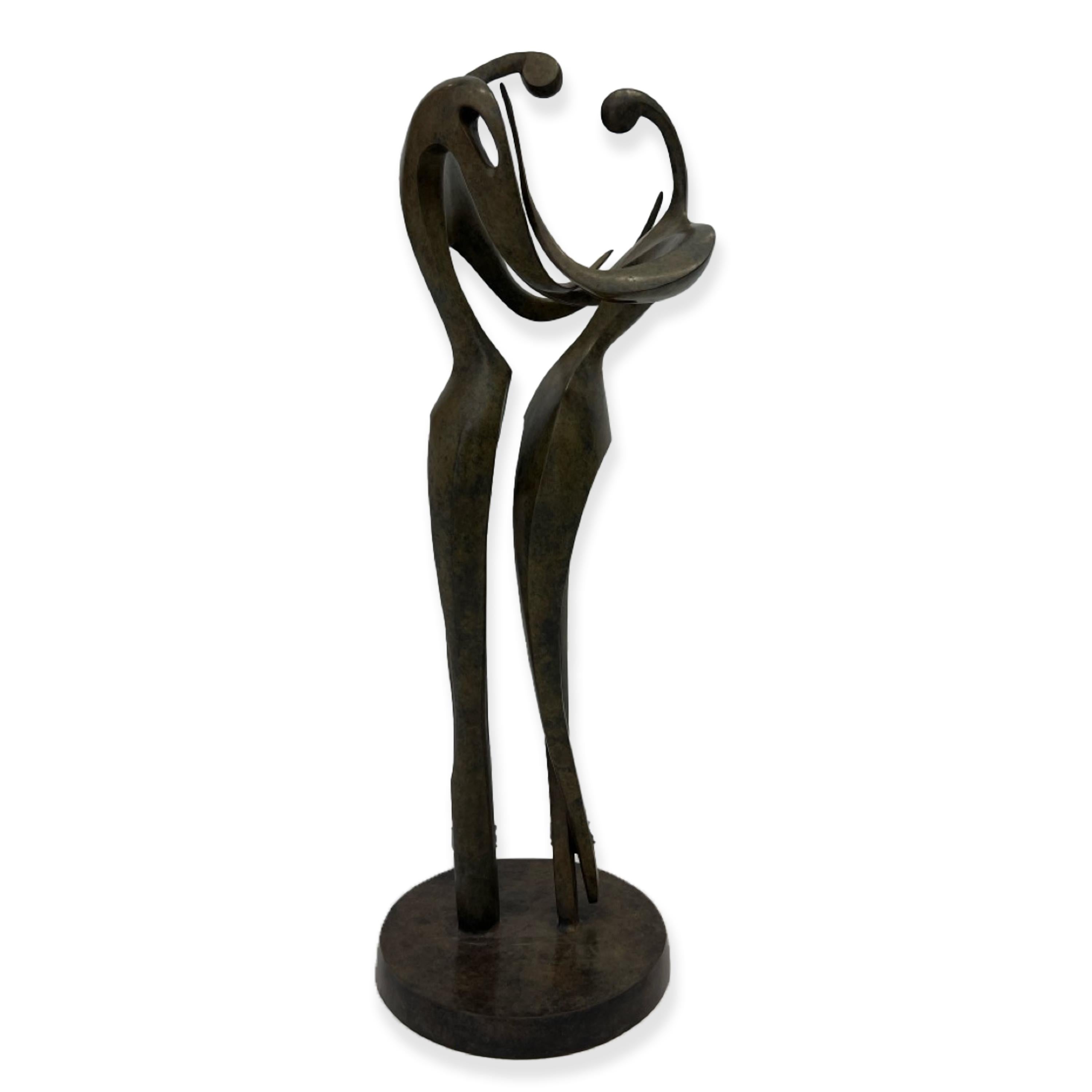 I Am So Proud to Know That You Are Mine, Bronze - Sculpture by Leon Bronstein