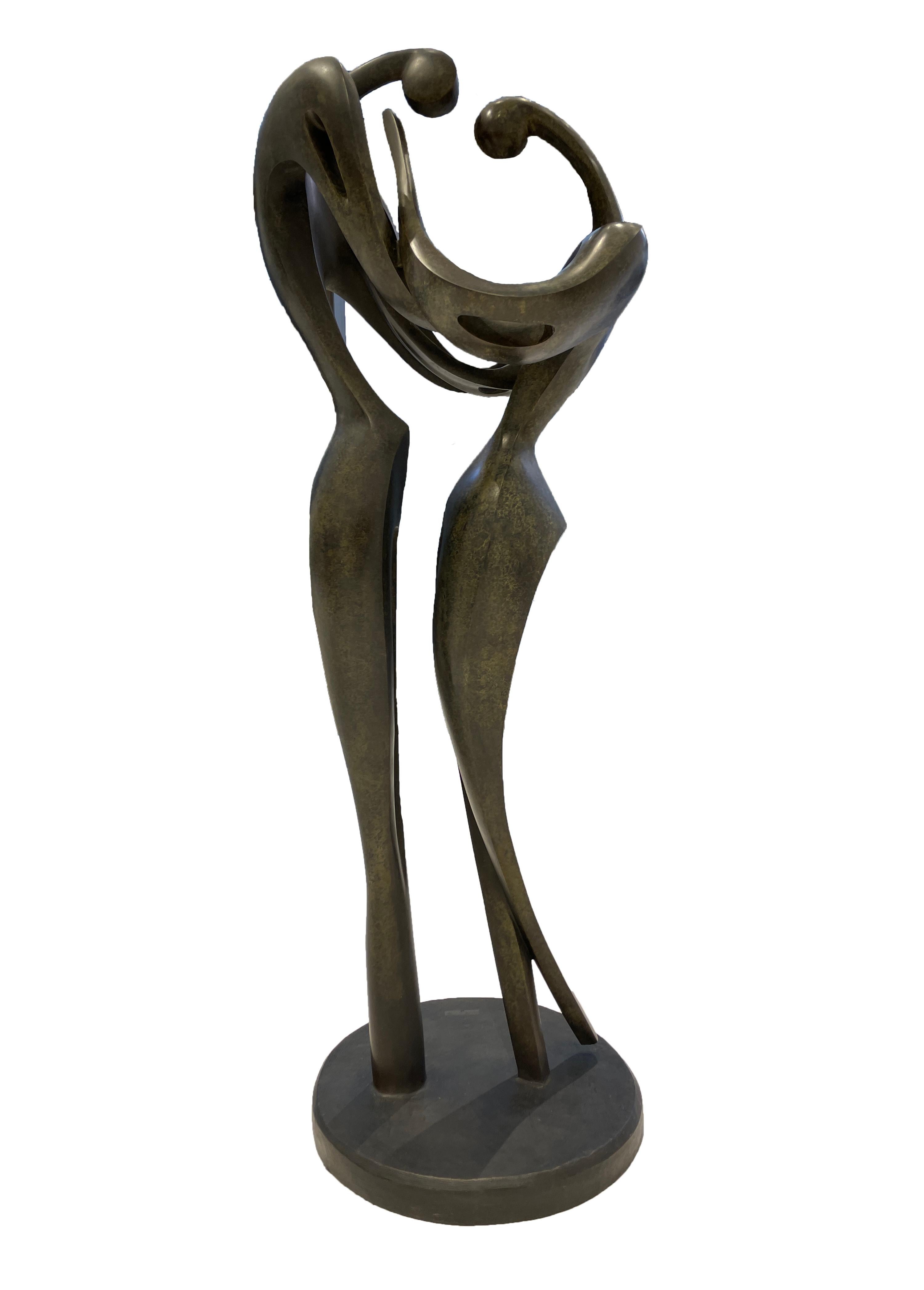 I Am So Proud To Know That You Are Mine - Sculpture by Leon Bronstein