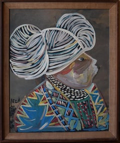 "Honey Buns". Black Folk Artist Leon Collins. (Deceased 2025) Texas Artist