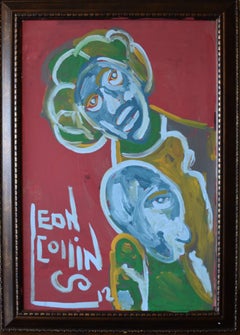 "Momma". Black Folk Artist Leon Collins. (Deceased 2025) Texas Artist