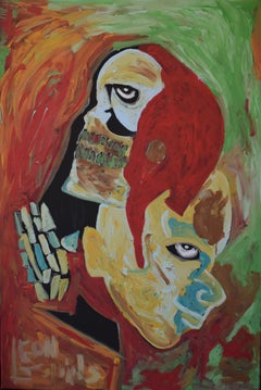 "MY BROTHER KEEPER". Black Folk Artist Leon Collins. (Deceased 2025) Texas