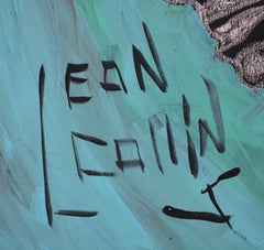 "Lobo Rojo". Artista folclórico negro Leon Collins. (Fallecido en 2025) Texas