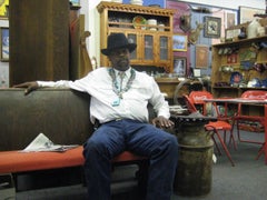 "SUNDAY CHURCH". Black Folk Artist Leon Collins. (Deceased 2025) Texas