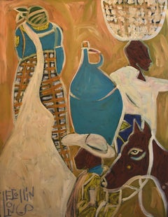 "TOW SACK". Black Folk Artist Leon Collins. (Deceased 2025) Texas