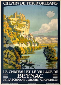 Original Antique French Poster - Beynac by Constant Duval 1923