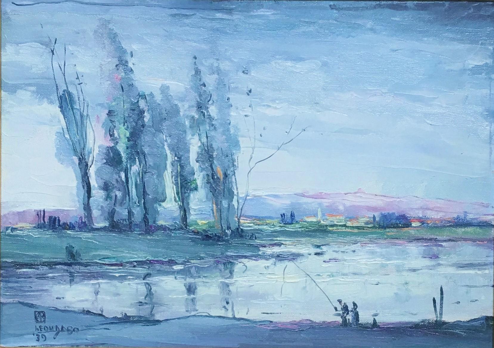 Leon Dabo Landscape Painting - Le Vesle