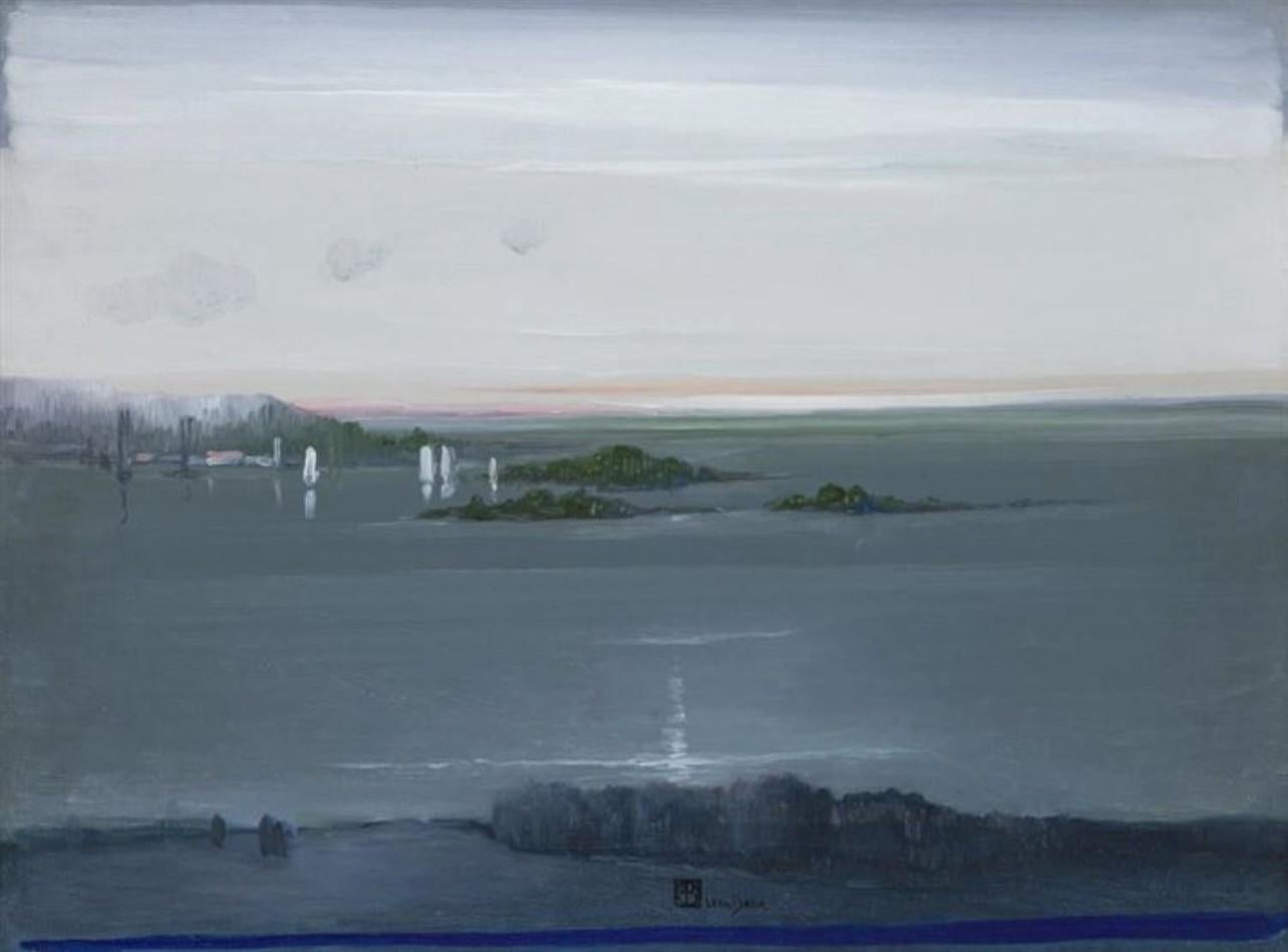 Leon Dabo Landscape Painting - Seashore, Dawn
