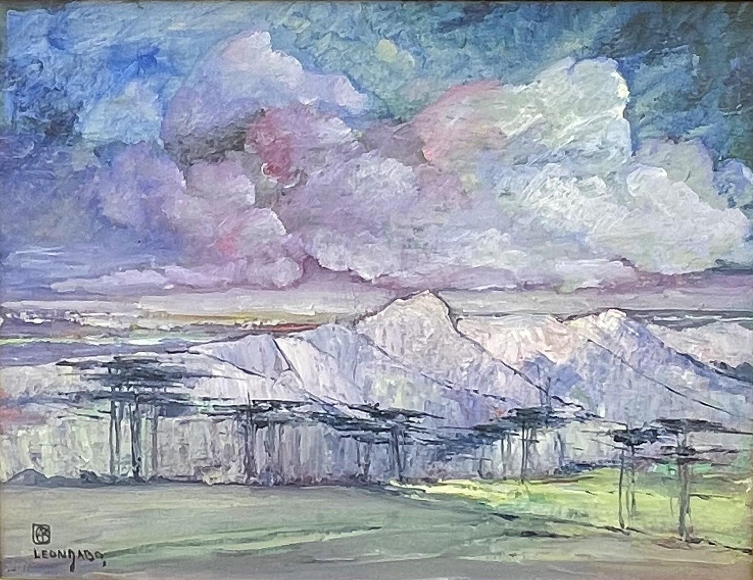 Leon Dabo Landscape Painting - Study of Talloires