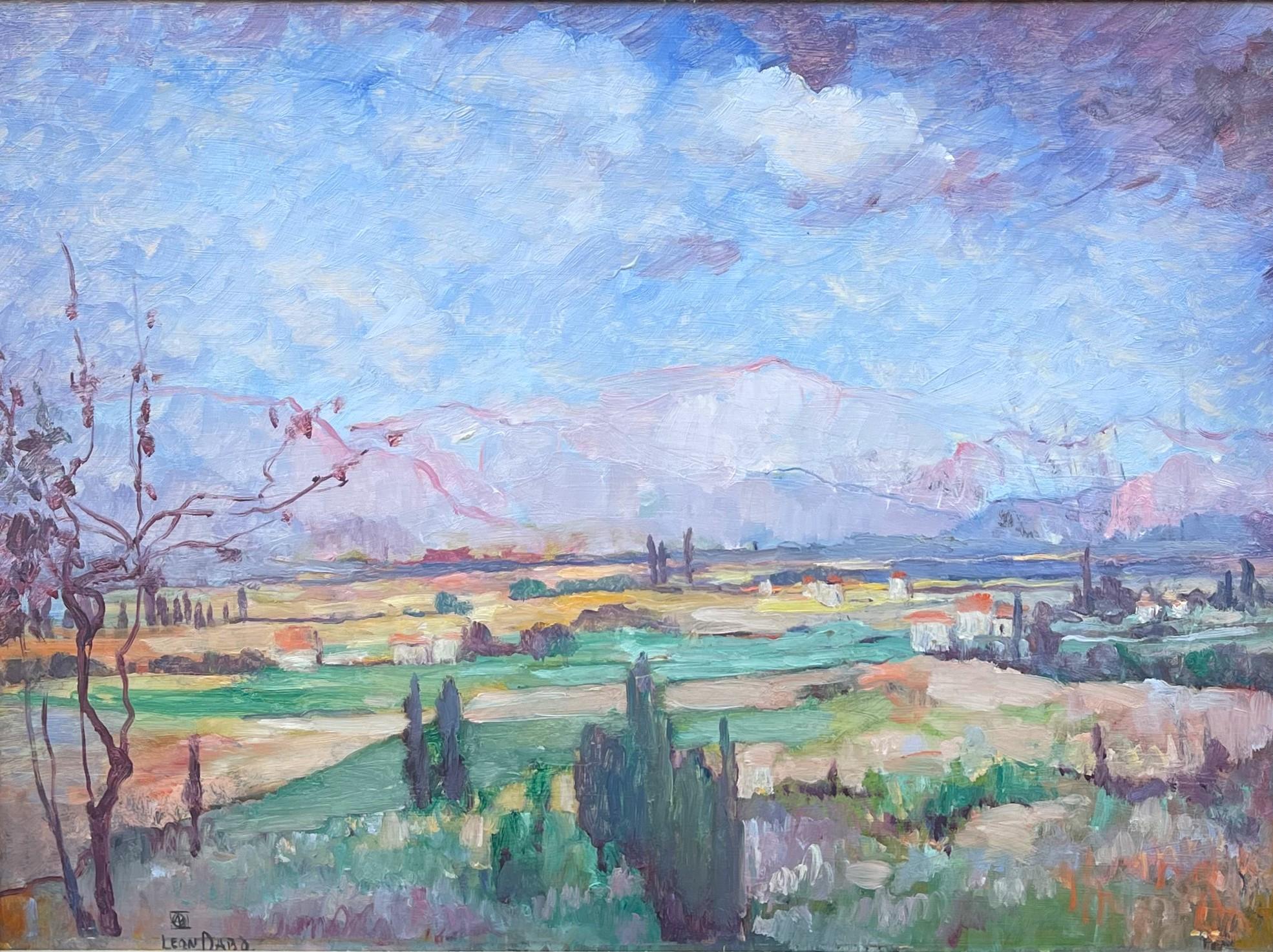 Leon Dabo Landscape Painting - Untitled, View Toward Mt. Sainte Victoire