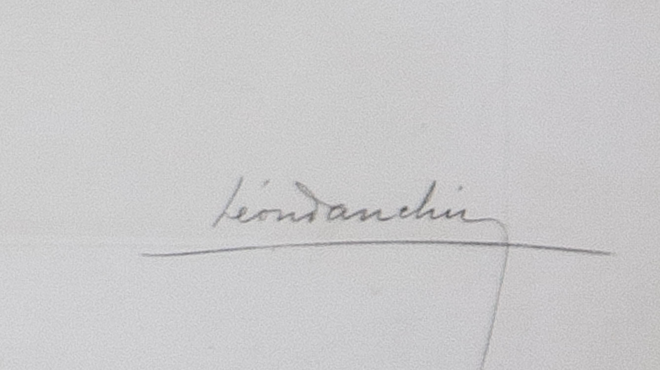 Gravure originale de têtes de Shepard allemandes  par Leon Danchin 3