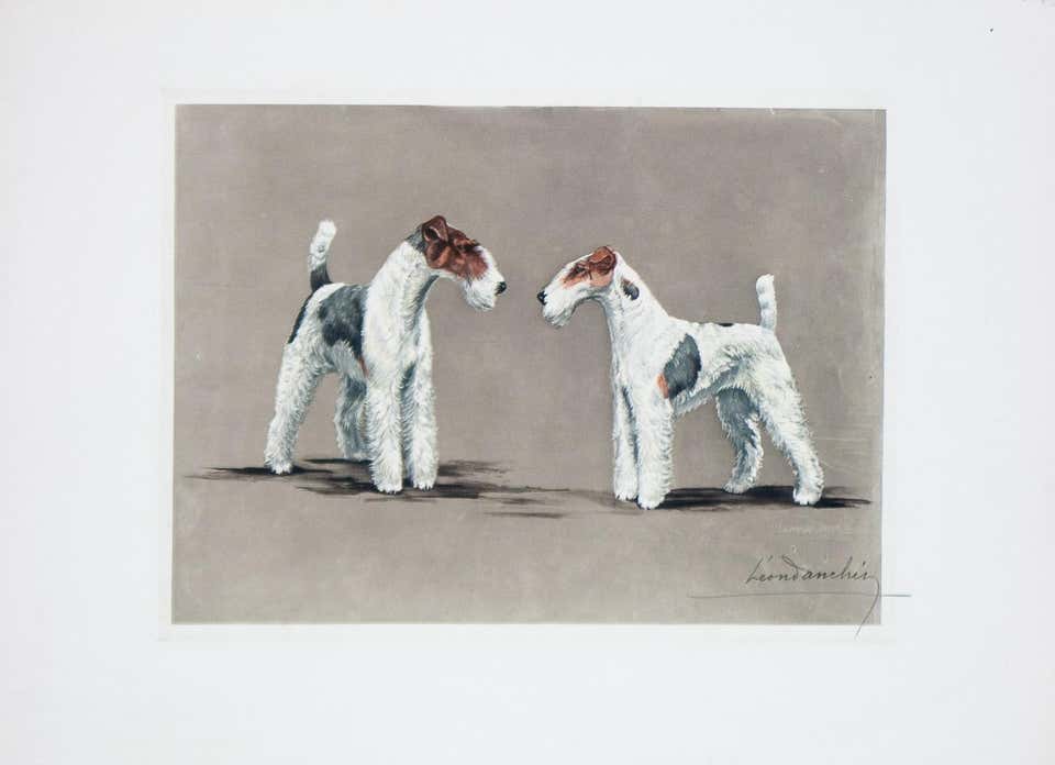 Tableau Cocker Leon Danchin - Three Cocker Spaniels d'origine de Leon Danchin sur ...