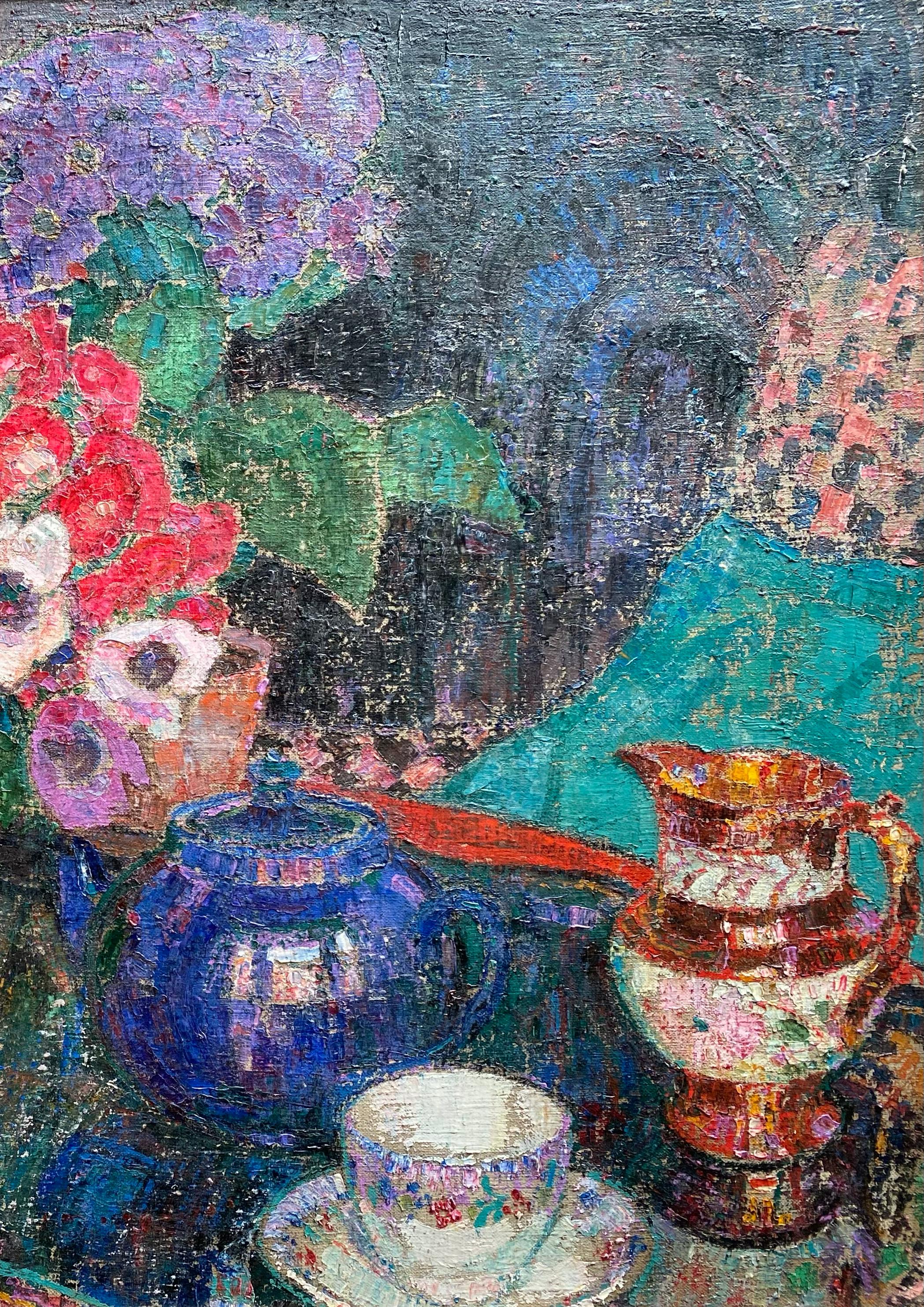 Natura morta con papaveri rossi' 1921 di Léon De Smet (1881)  - 1966), belga in vendita 4