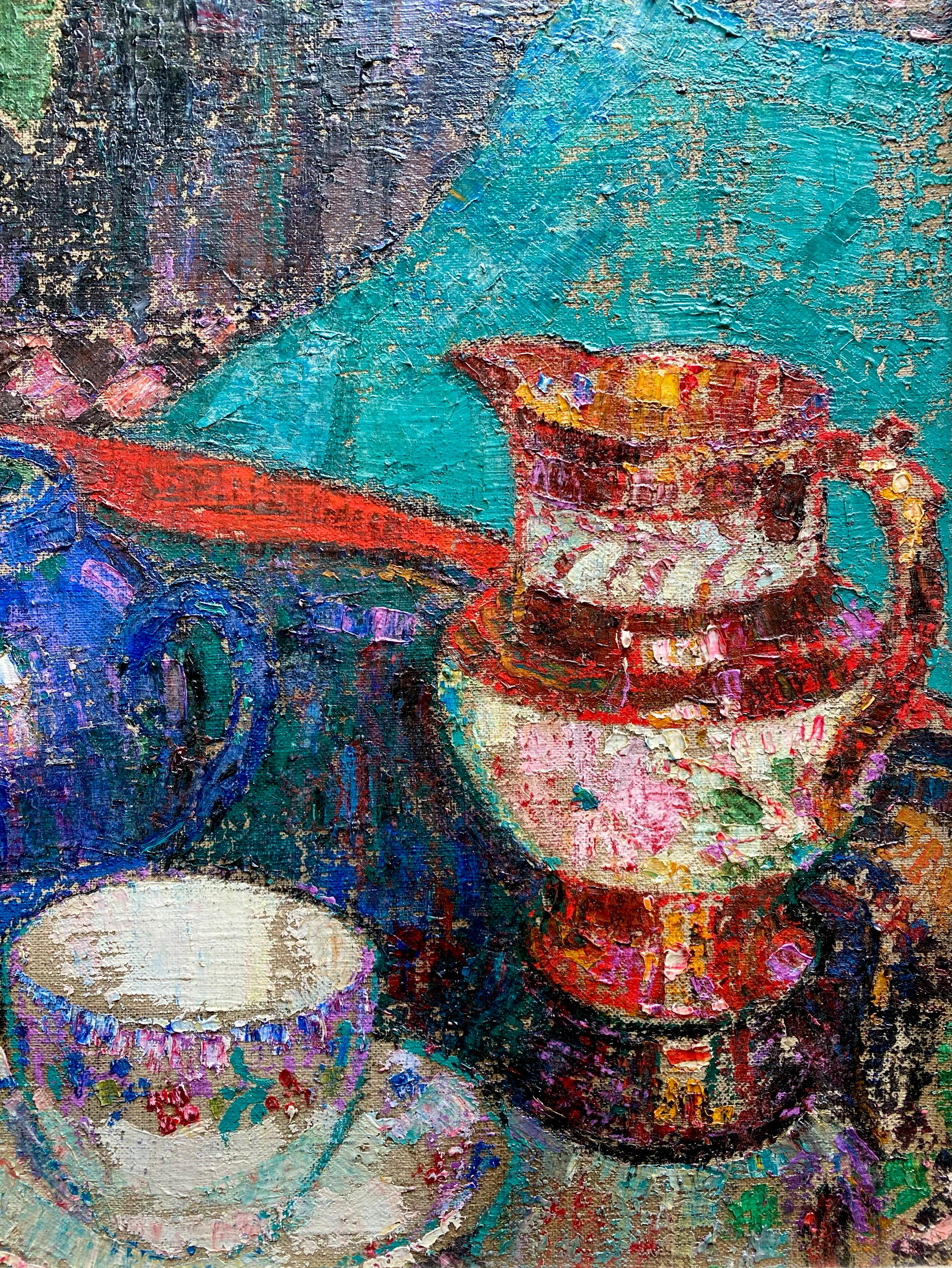 Natura morta con papaveri rossi' 1921 di Léon De Smet (1881)  - 1966), belga in vendita 6