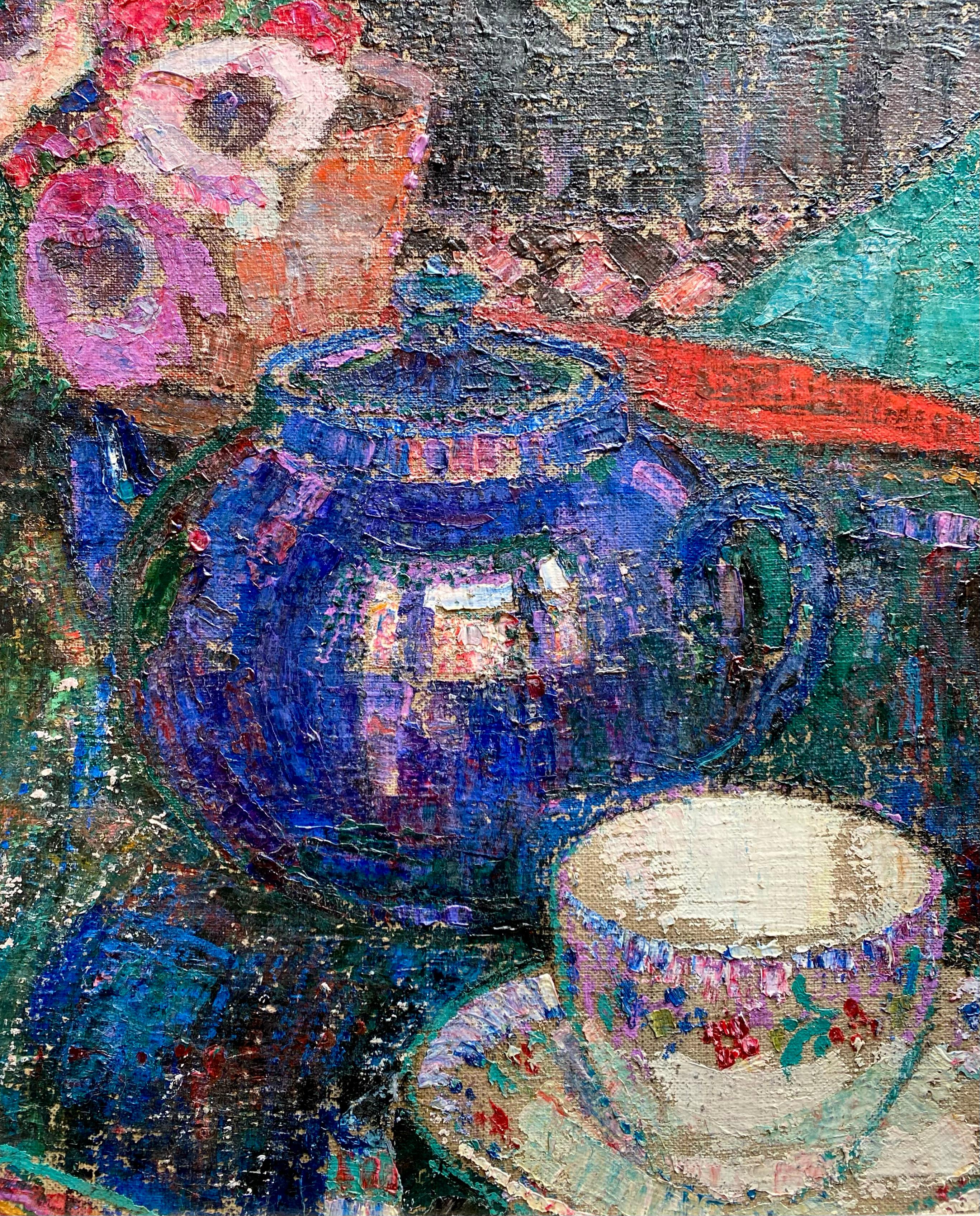Natura morta con papaveri rossi' 1921 di Léon De Smet (1881)  - 1966), belga in vendita 7