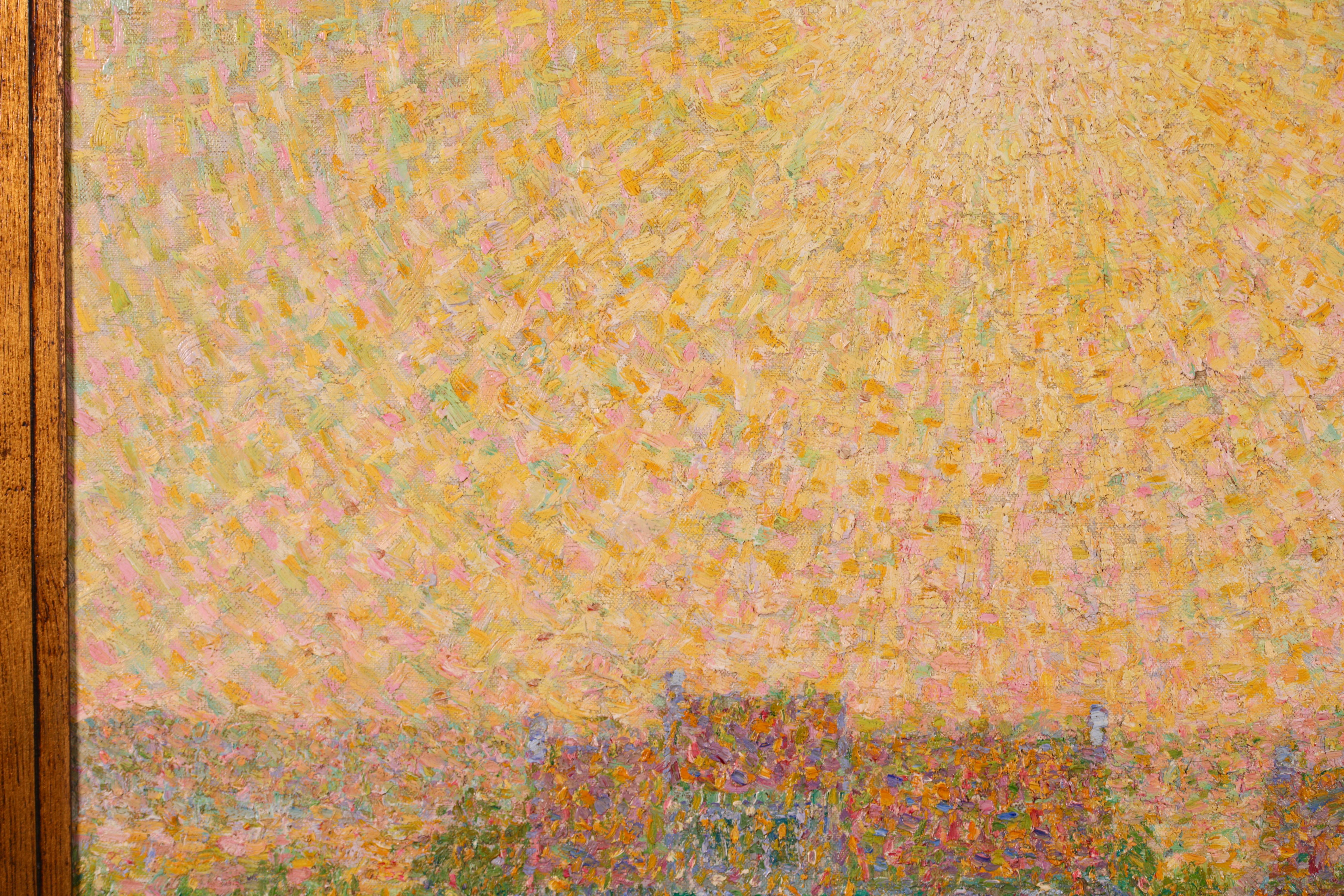 Le lever du soleil - Sint-Martens-Latem - Paysage impressionniste Huile de Leon De Smet 6