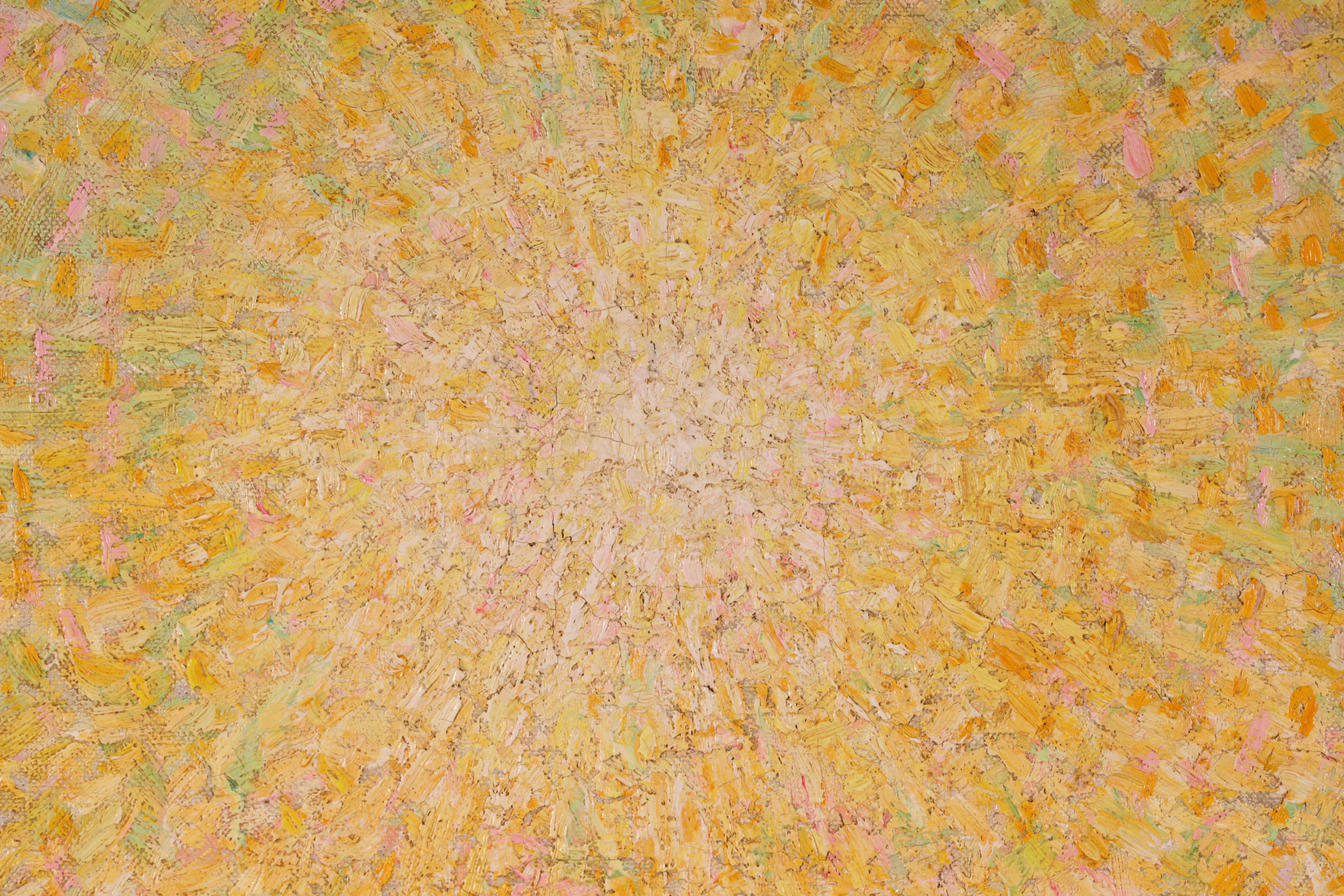Le lever du soleil - Sint-Martens-Latem - Paysage impressionniste Huile de Leon De Smet - Impressionnisme Painting par Léon De Smet