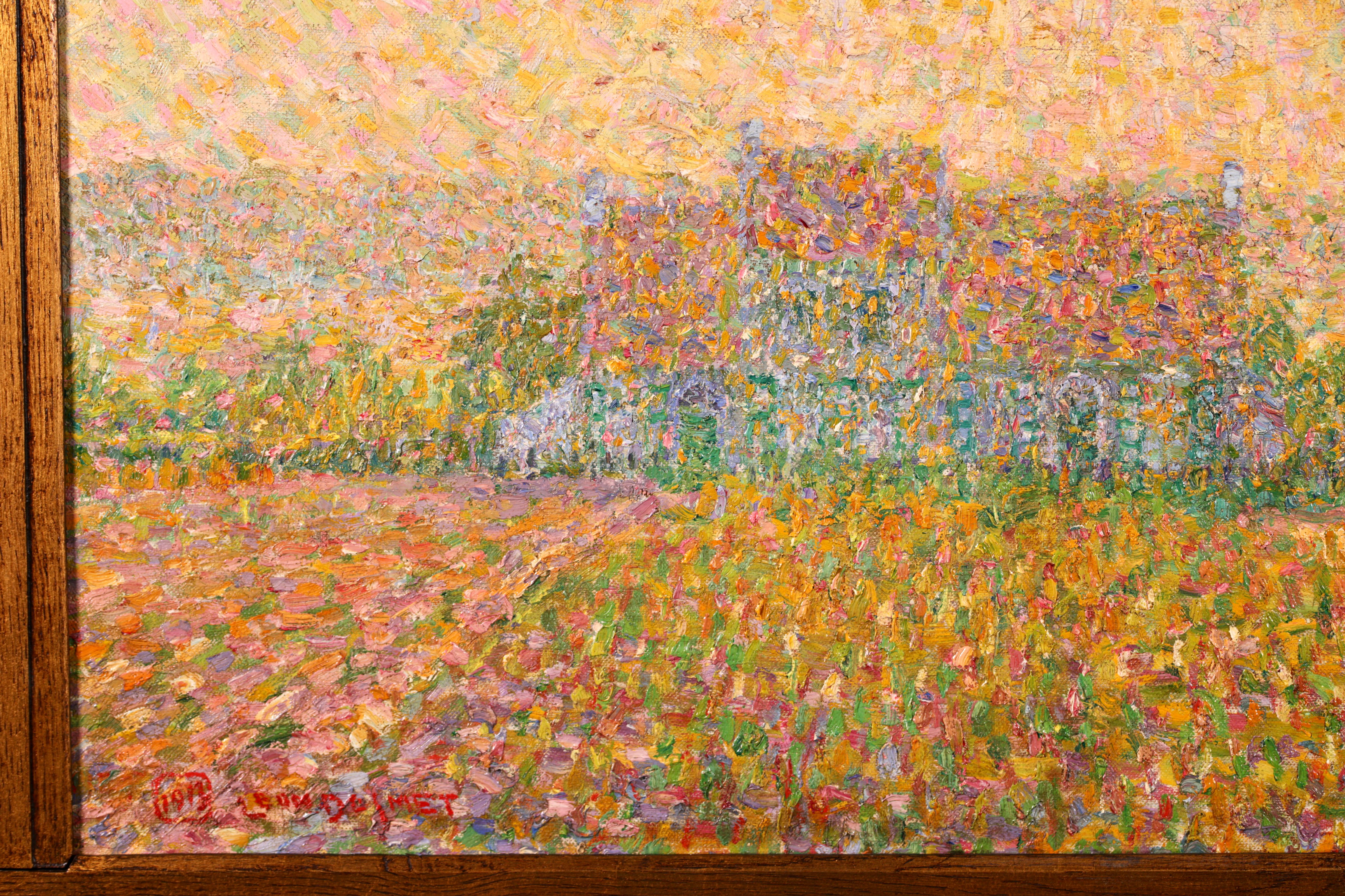 Le lever du soleil - Sint-Martens-Latem - Paysage impressionniste Huile de Leon De Smet 2