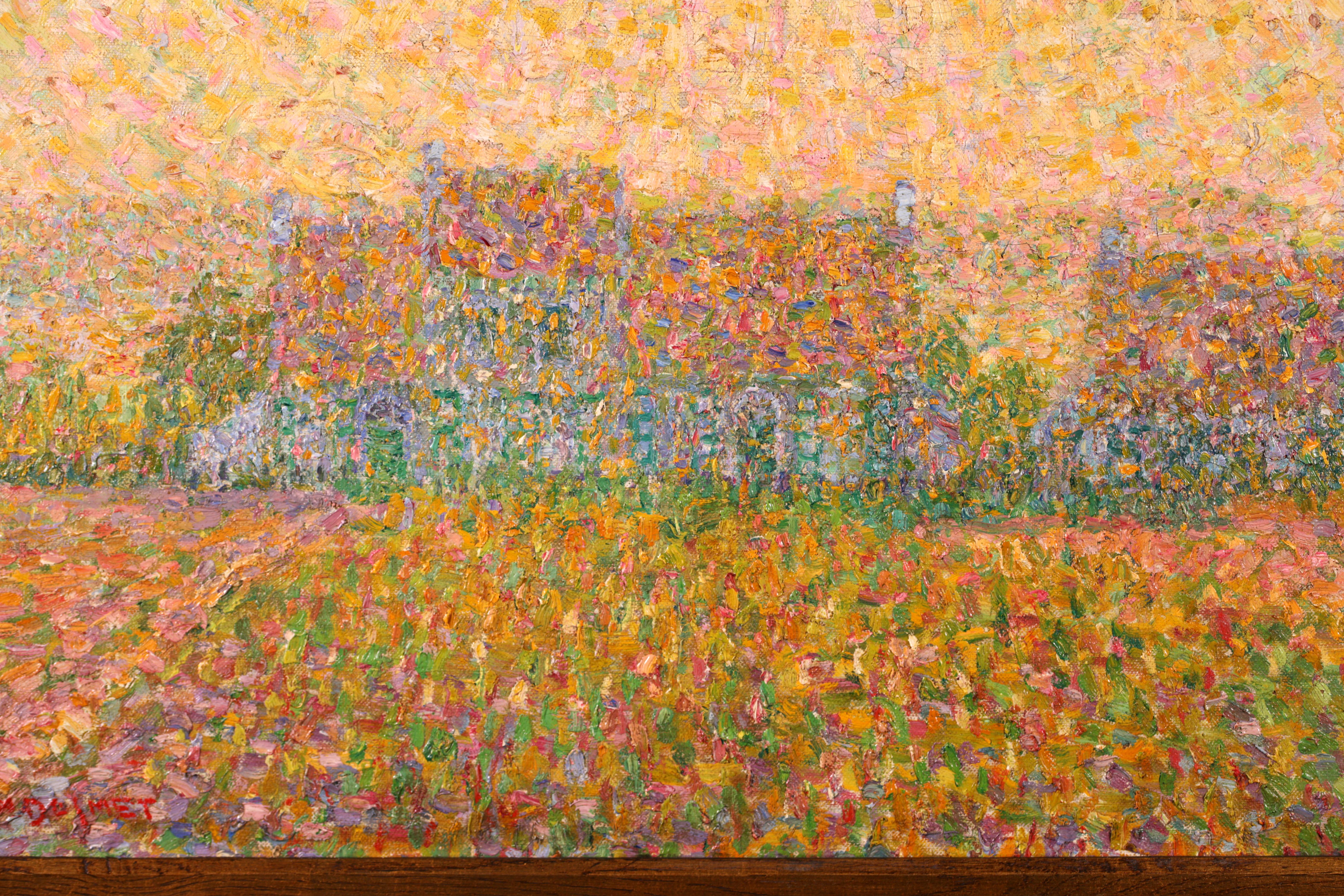 Le lever du soleil - Sint-Martens-Latem - Paysage impressionniste Huile de Leon De Smet 3