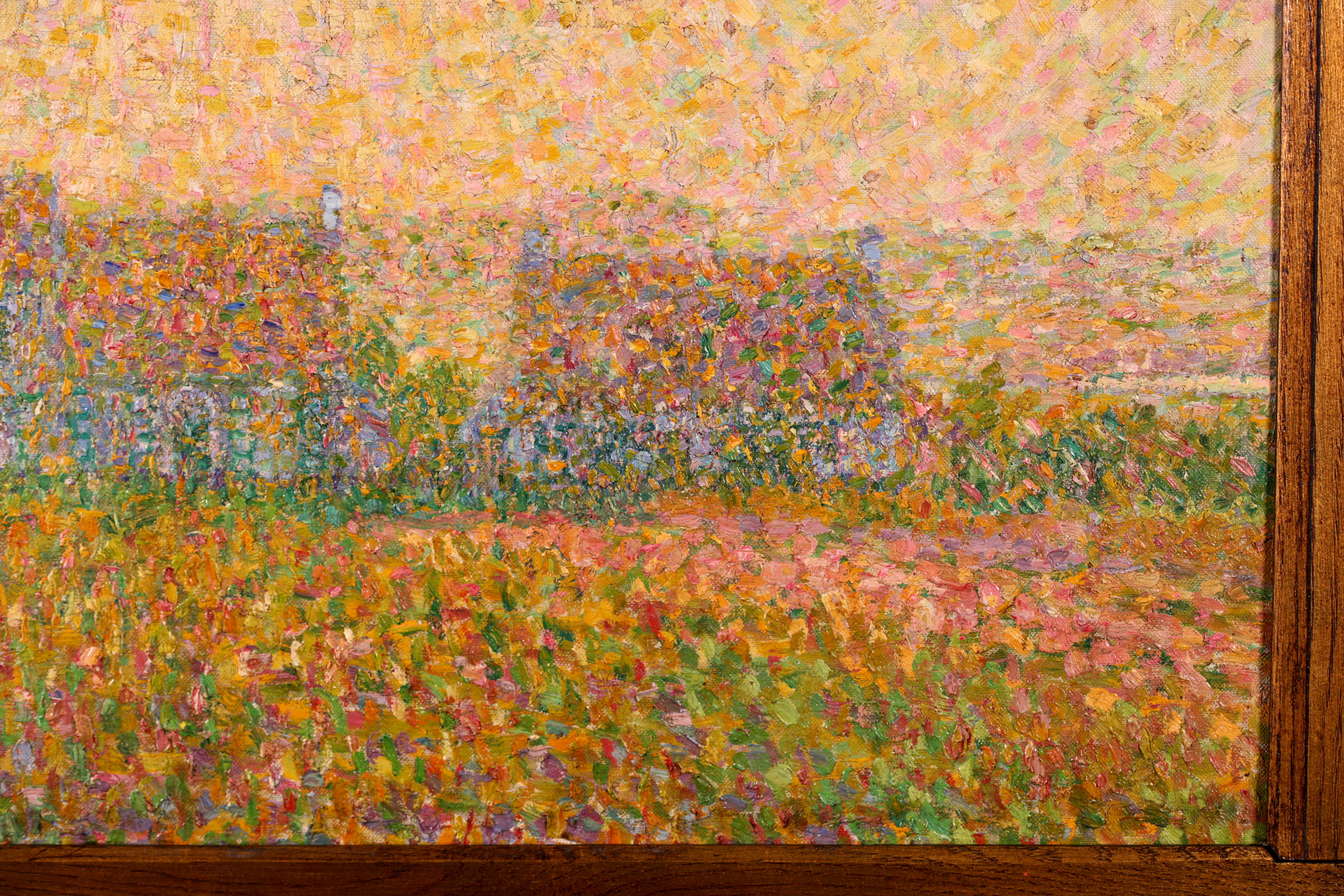 Le lever du soleil - Sint-Martens-Latem - Paysage impressionniste Huile de Leon De Smet 4