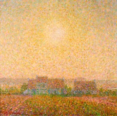 Sunrise - Sint-Martens-Latem - Impressionist Landscape Oil by Leon De Smet