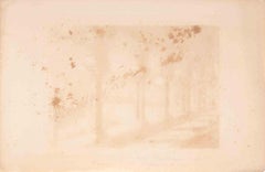 Le Cloître de St. Papoul - Radierung von Léon Desbuissons - Ende 19. Jahrhundert