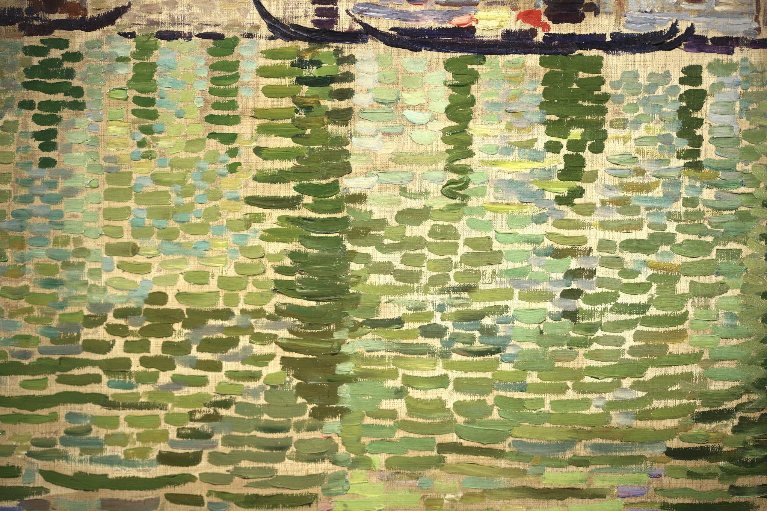 Venezia - Paesaggio veneziano post impressionista dipinto a olio da Leon Detroy in vendita 2