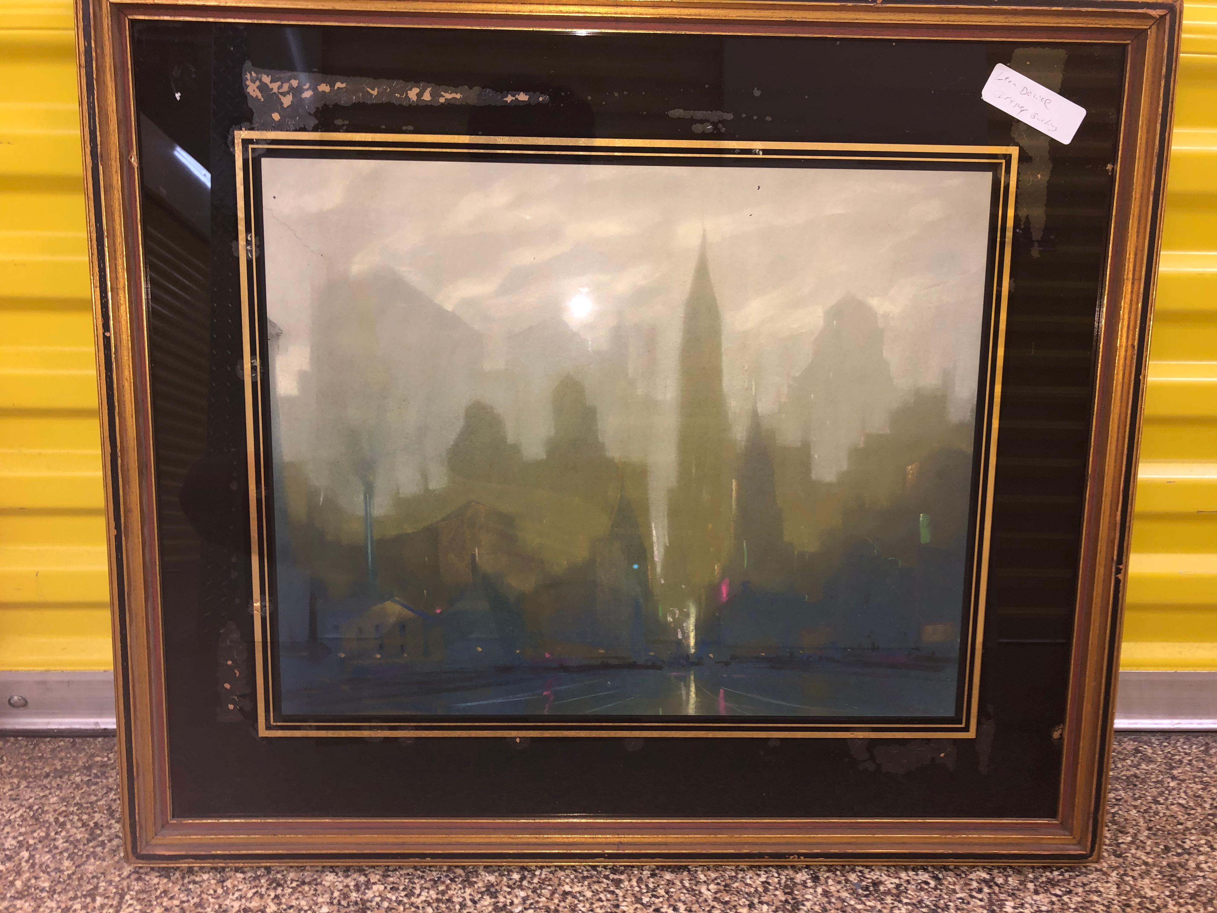 Leon Dolice Chrysler Building at Night For Sale 1