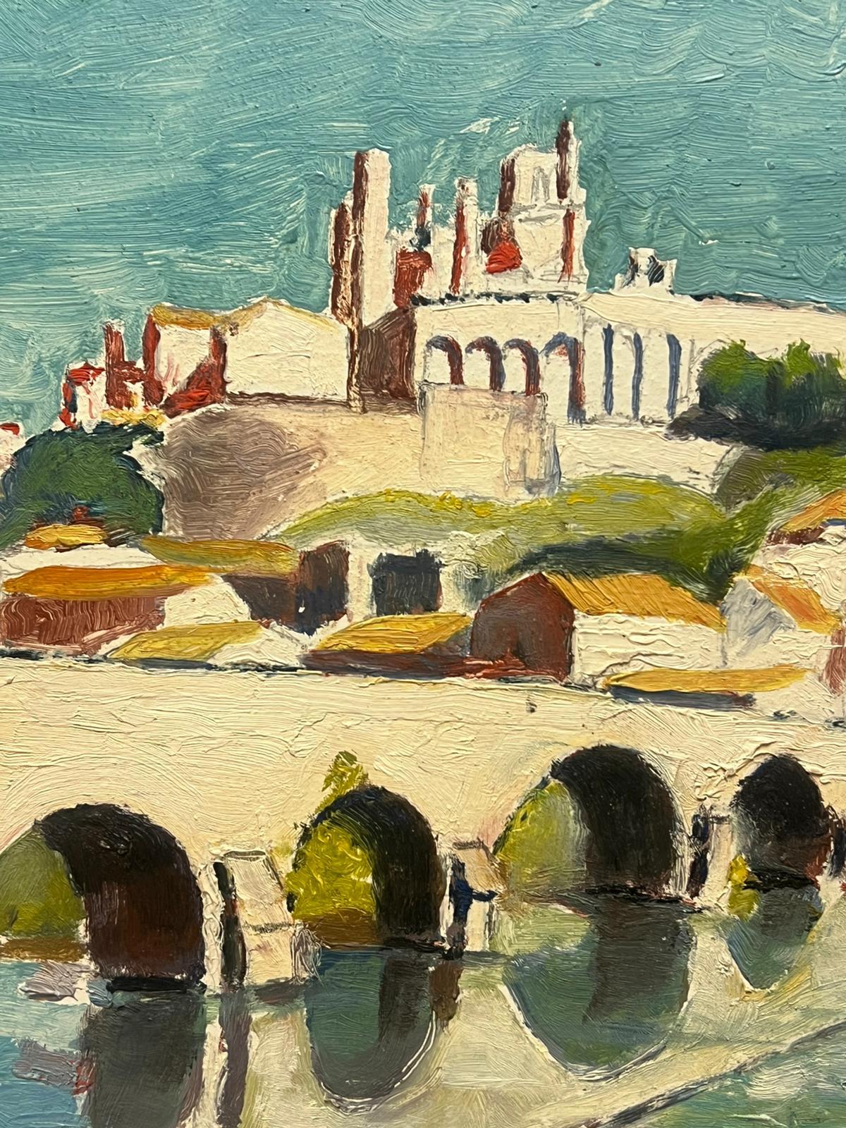 Riverside View Landscape
di Leon Dupin (francese (1898-1971))
firmato sul verso
olio su tavola, senza cornice
Tavola: 11,75 x 14,75 pollici
Provenienza: collezione privata, Francia
Condizioni: ottime condizioni

Descrizione:
Questo vivace dipinto