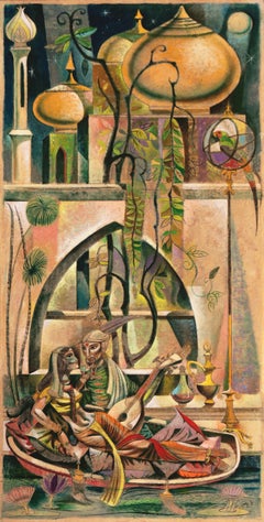„Beneath the Stars“,  Liebespaar, Moghul, Isfahan, Chouinard, LACMA, Dallas Museum